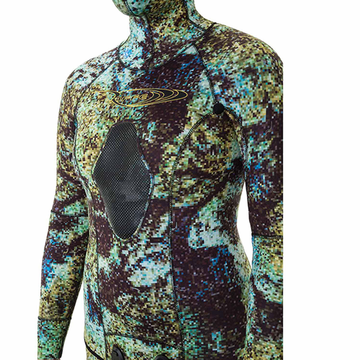 Riffe DIGI TEK Camo Women's 5mm Wetsuit (2-Piece Set) - Perfect for Scuba Diving, Spearfishing & Water Sports