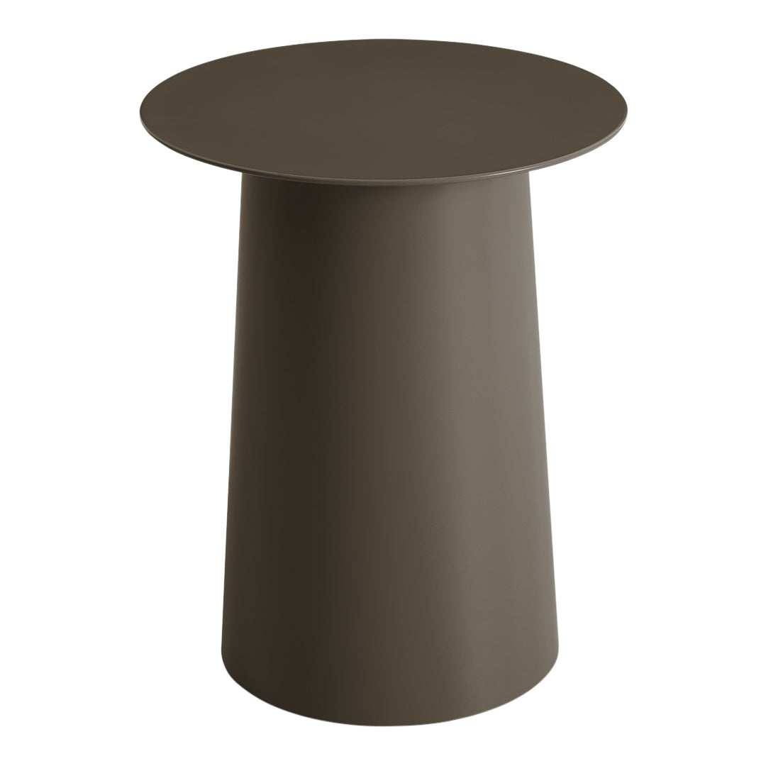 Modern Circular Tall Side Table - Stylish End Table for Living Room, Bedroom & Office - Perfect for Lamps, Books & Decor