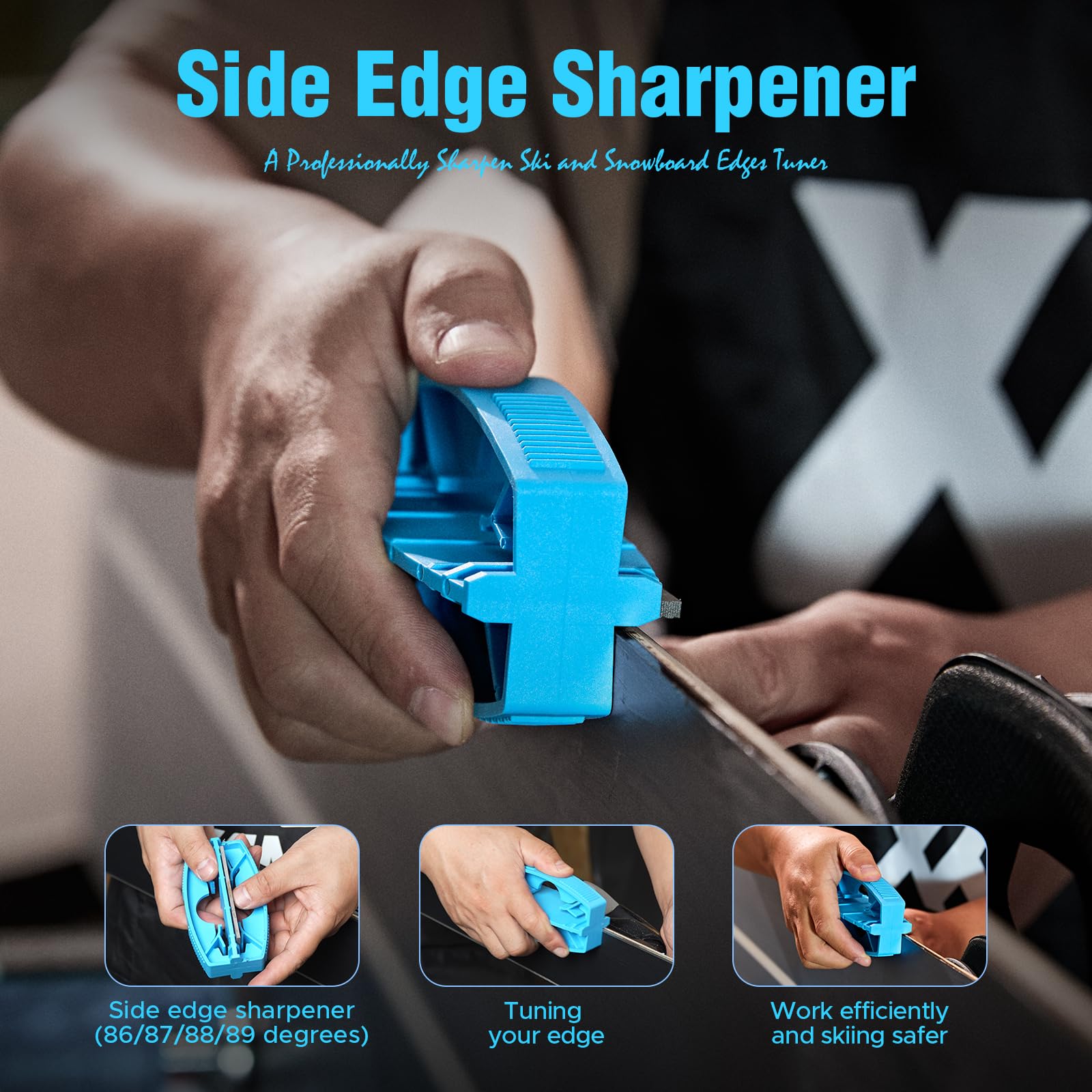 XCMAN Complete Ski & Snowboard Tuning Kit - Professional Waxing Iron, Training Wax, Edge Tuner, Brush & Scraper for Winter Sports Maintenance | Perfect for Pre-Season Prep & Slope Performance