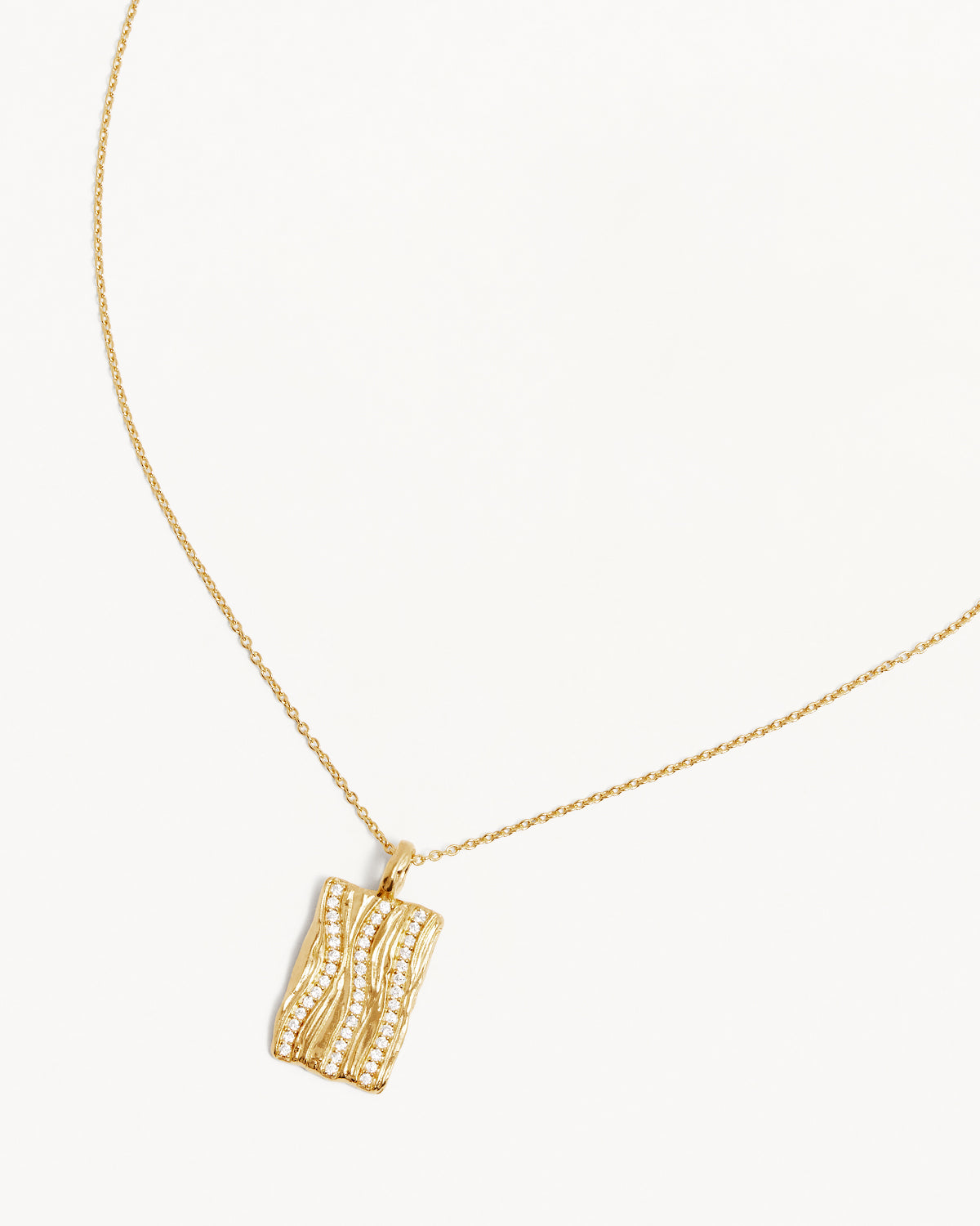 18K Gold Vermeil Embrace Stillness Necklace - Dainty Minimalist Pendant for Women | Perfect for Everyday Wear, Date Nights & Special Occasions