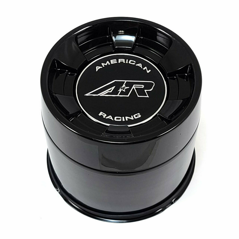 American Racing AR910 5/6X5.5 Lug Push Thru Wheel Center Cap - Gloss Black Hub Cover for Trucks & SUVs - Perfect for Off-Roading & Custom Car Upgrades