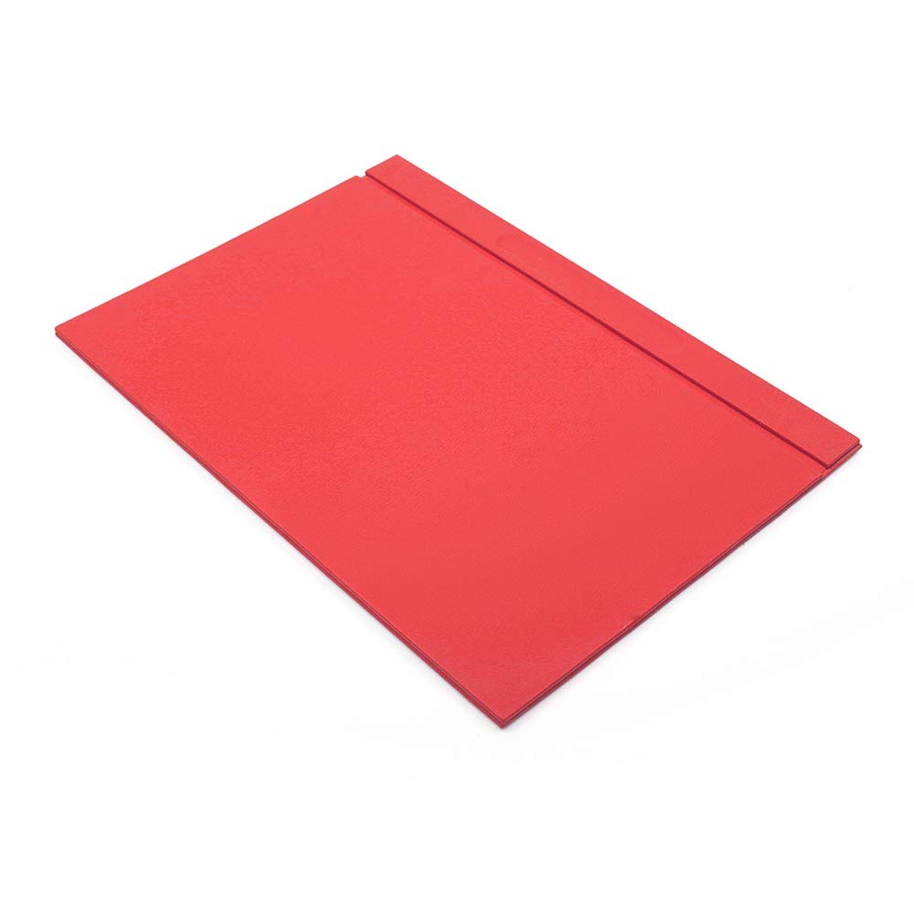 Premium Leather Desk Pad with Cover - Office Desk Organizer & Accessories for Workstation, Home Office Supplies - Perfect for Writing, Mouse Pad, and Desk Protection (Red)