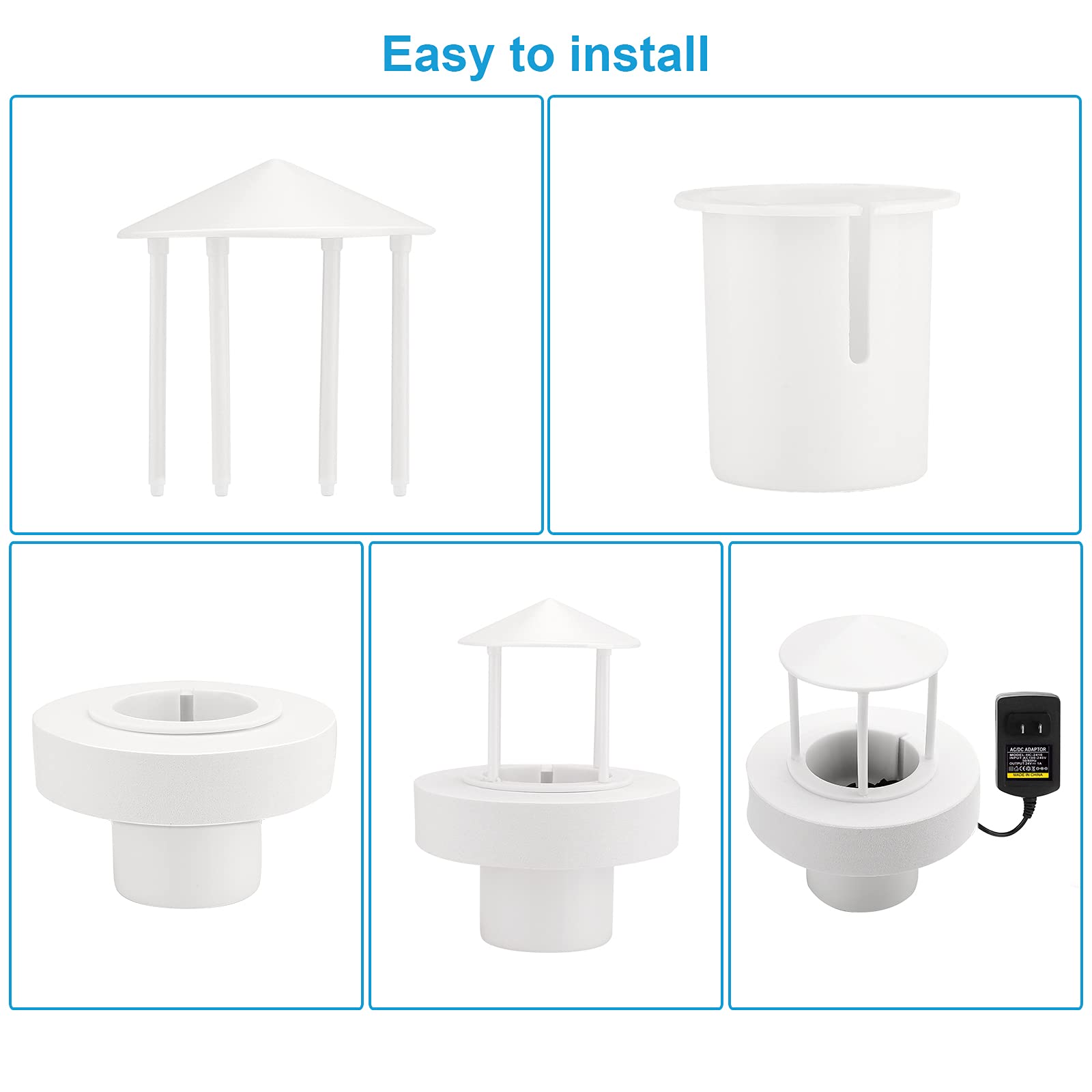 FITNATE Removable Mist Maker & Floating Water Splash Guard for Humidifier - Perfect for Home, Office, and Bedroom Air Moisturizing