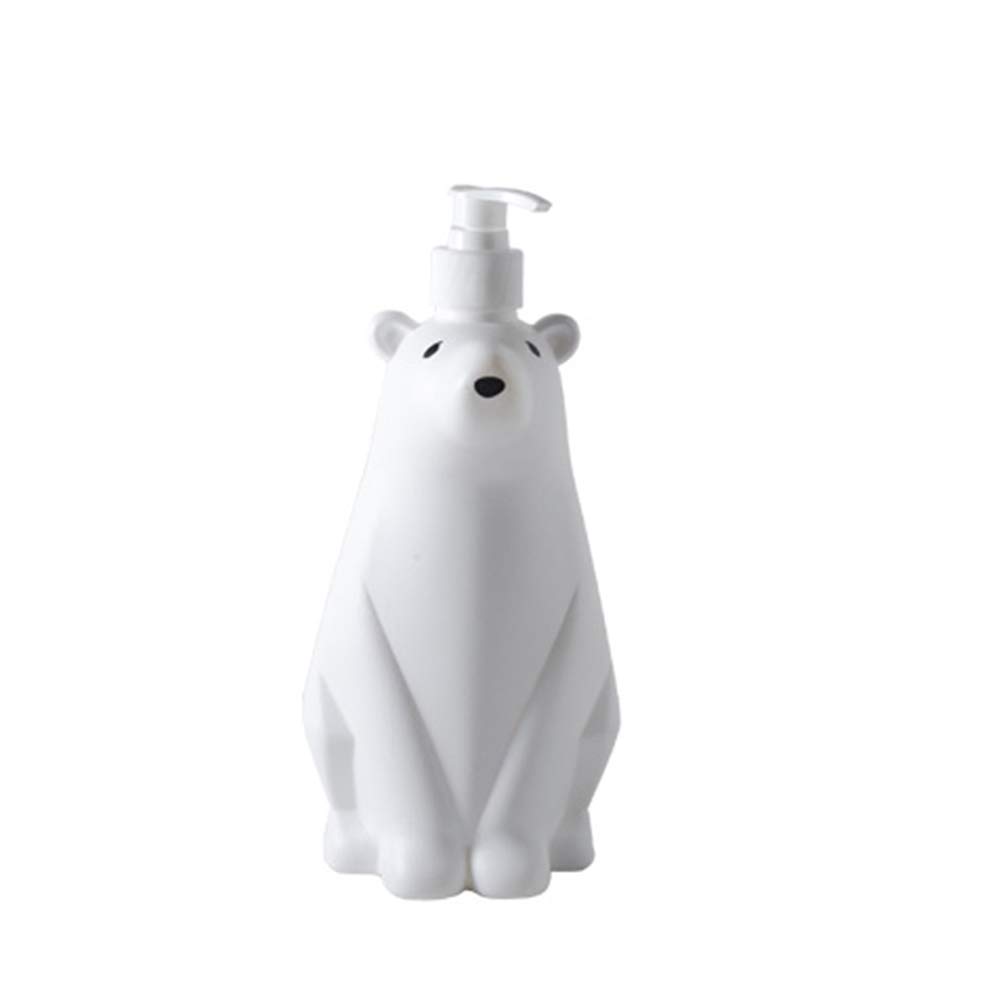 Gaolinci Cute Polar Bear Soap Dispenser & Lotion Pump - White Kitchen & Bathroom Organizer - Perfect for Bathroom Counter, Kitchen Sink, Guest Room Decor