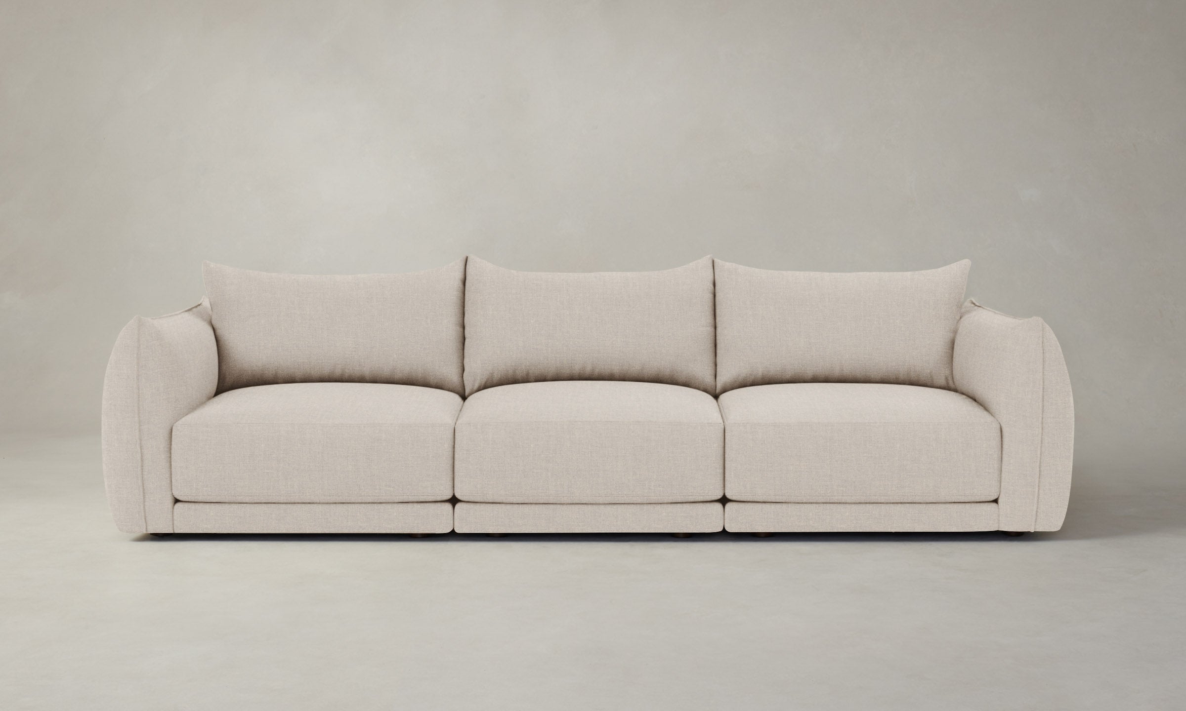 The Jones Modular Sofa - Heritage Belgian Linen Summit | Modern Sectional Couch for Living Room, Lounge & Family Room | Durable & Stylish Home Furniture