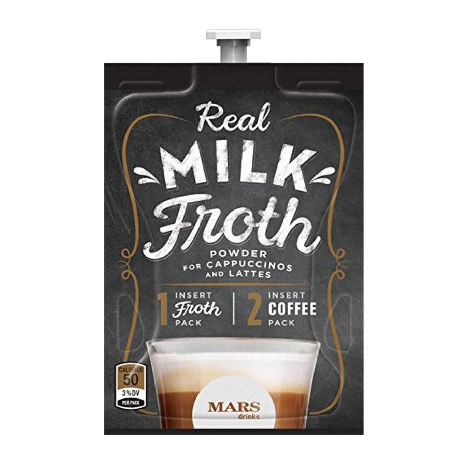 Flavia Real Milk Froth Powder - 18 Count Freshpacks (72 Case Bulk Option) | Barista-Grade Foam for Coffee, Lattes & Hot Chocolate | Perfect for Home Cafes & Coffee Shops