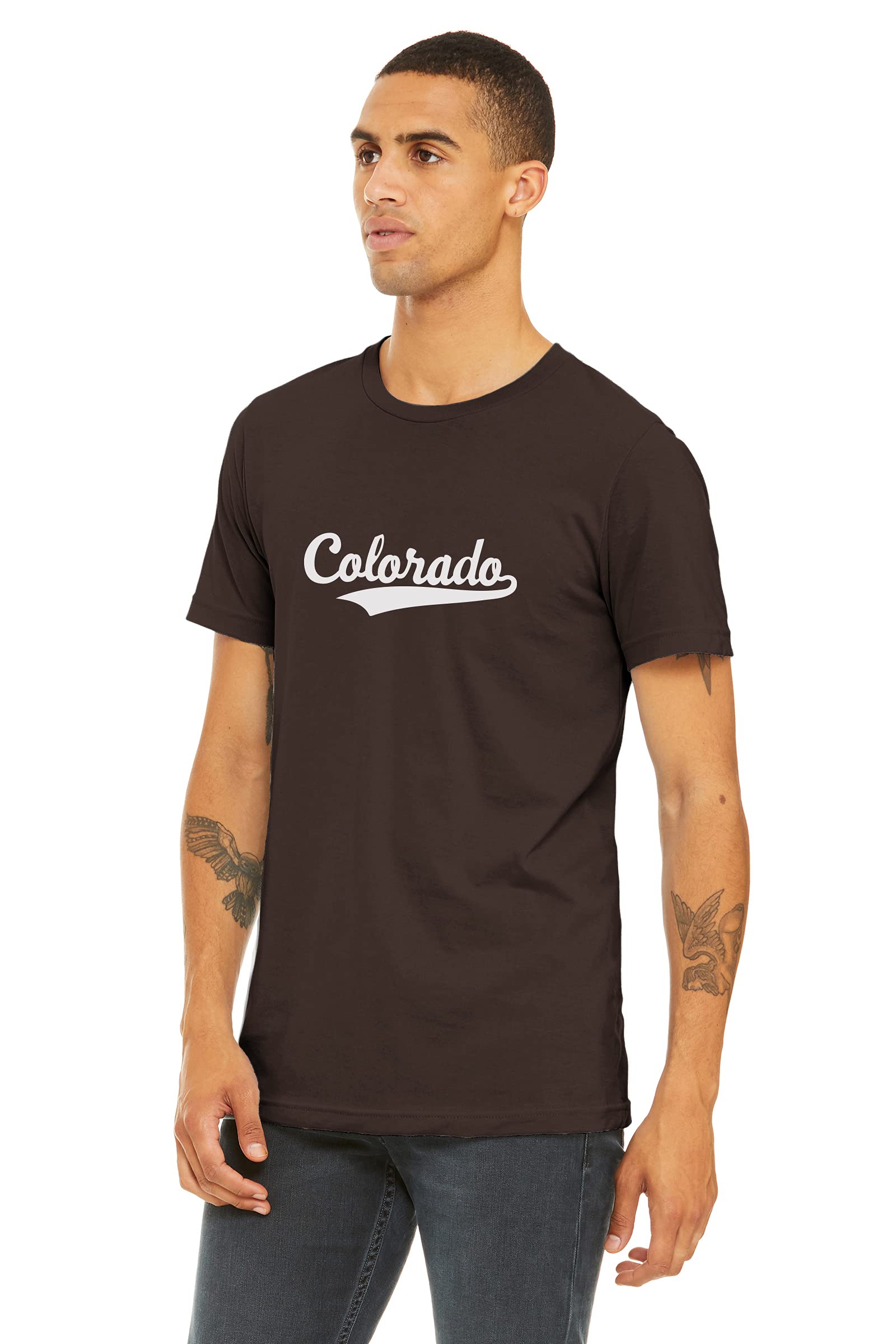 Daxton Adult Unisex T-Shirt - Colorado Script & Vertical Design on Back | Casual Wear, Street Style & Everyday Comfort for Men & Women