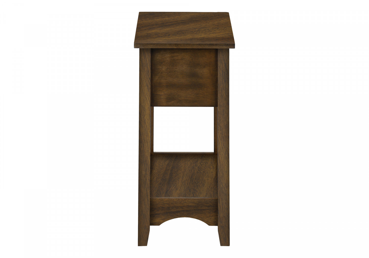 Aurea Walnut Side Table - Modern End Table for Living Room, Bedroom & Office - Stylish Small Accent Table with Wooden Finish