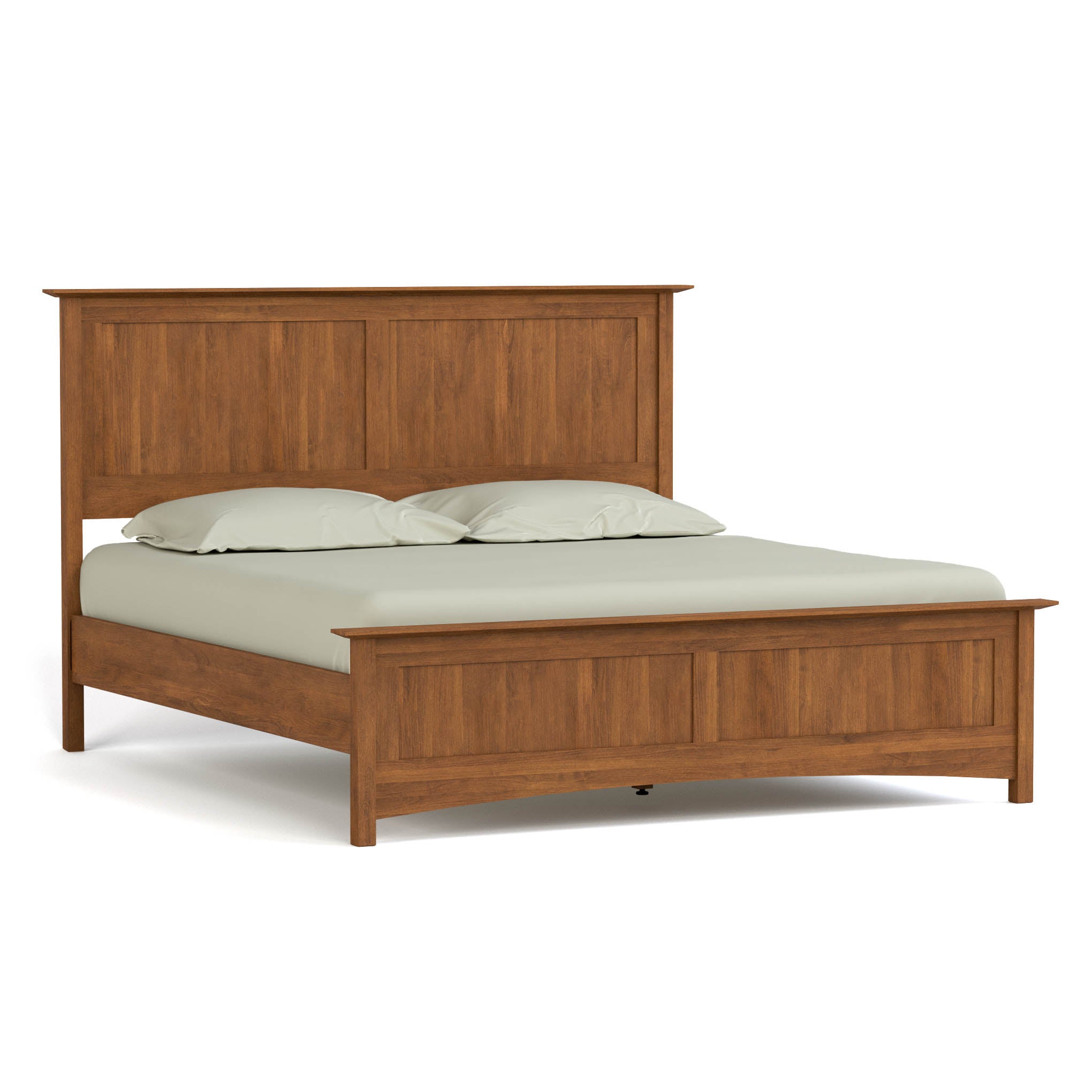 Gable Road Bed Frame - Sturdy Metal Platform Bed with Wooden Headboard - Perfect for Modern Bedrooms & Guest Rooms