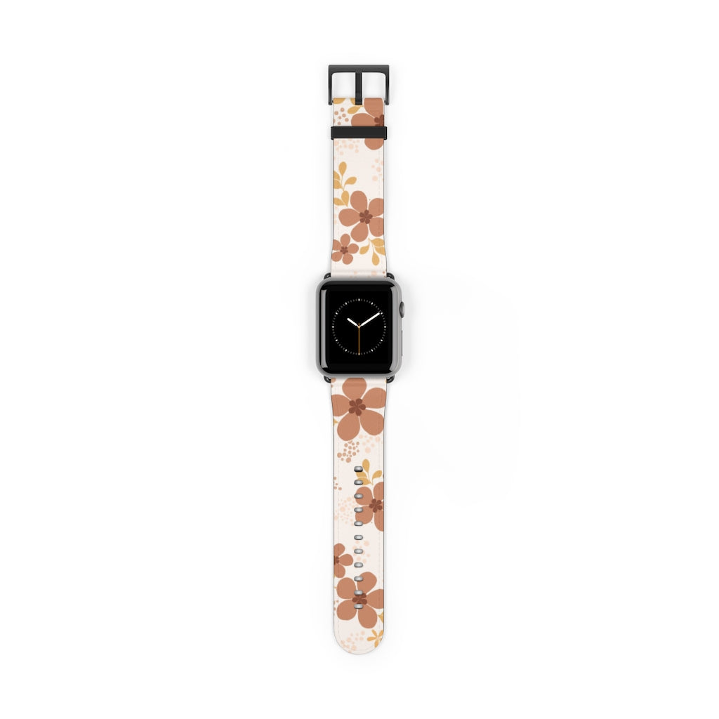Vintage PU Leather Watch Band - Adjustable Replacement Strap for Apple Watch, Fitbit, Samsung Galaxy - Perfect for Casual, Business & Outdoor Activities