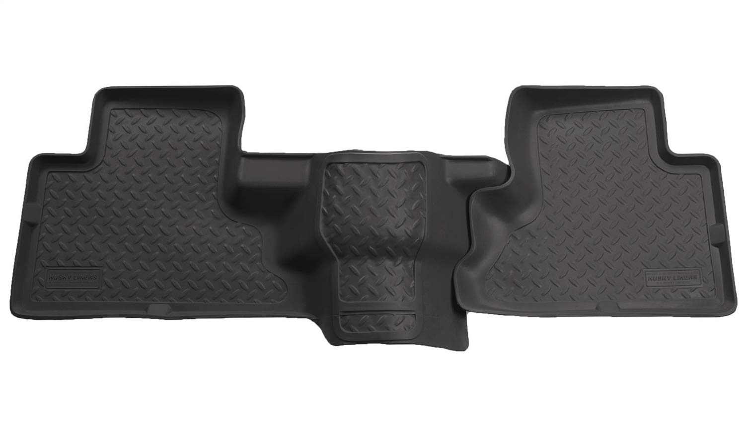 Husky Liners Classic Series Custom Fit Floor Mats for 2004-2007 Buick Rainier, 2002-2009 Chevy Trailblazer & GMC Envoy - 2nd Row Black Car Floor Liners (Model 62021) | All-Weather Protection & Easy Cleaning for SUVs