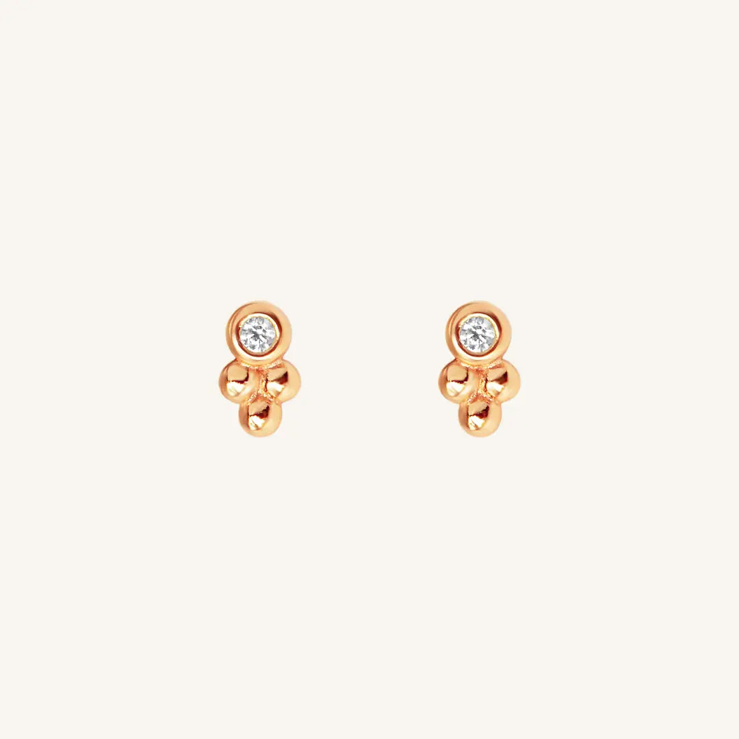 Clarity Stud Earrings - Sparkling Cubic Zirconia Earrings for Women | Perfect for Everyday Wear, Parties & Gifts