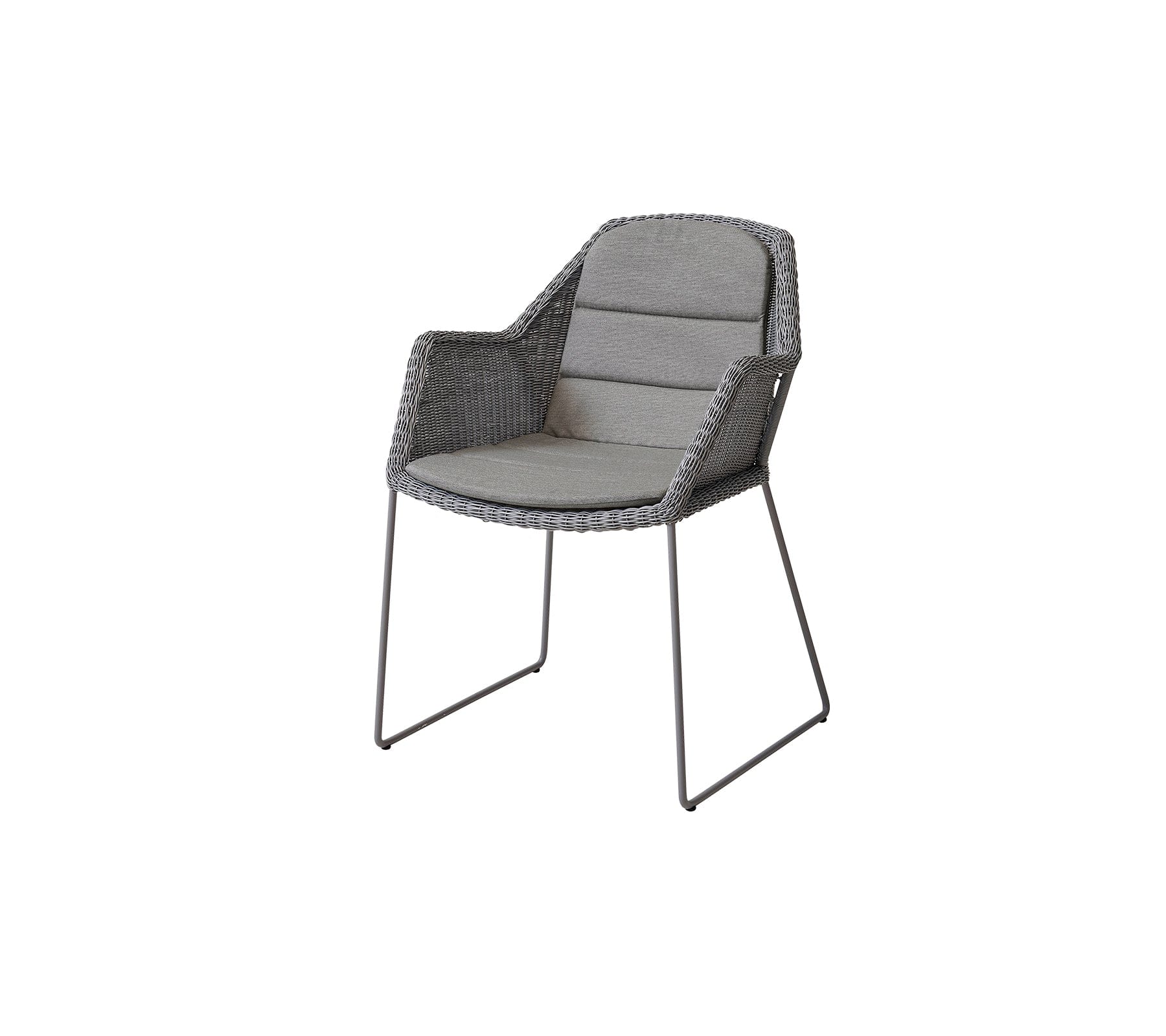 Breeze Outdoor Dining Weave Chairs Set of 2 - Lightweight Patio Furniture for Backyard, Poolside & Garden - Weather-Resistant Wicker Dining Chairs with Cushions