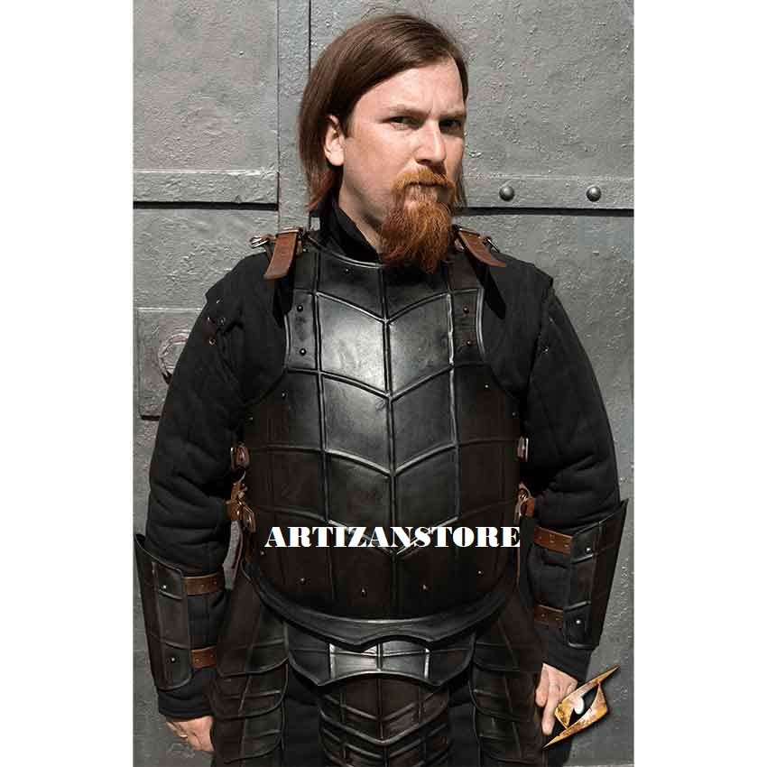 Dark Drake Medieval Breastplate - Epic Knight Armor Replica for Cosplay, Halloween & Renaissance Fairs | Authentic Warrior Body Armor Costume for LARP & Historical Reenactment