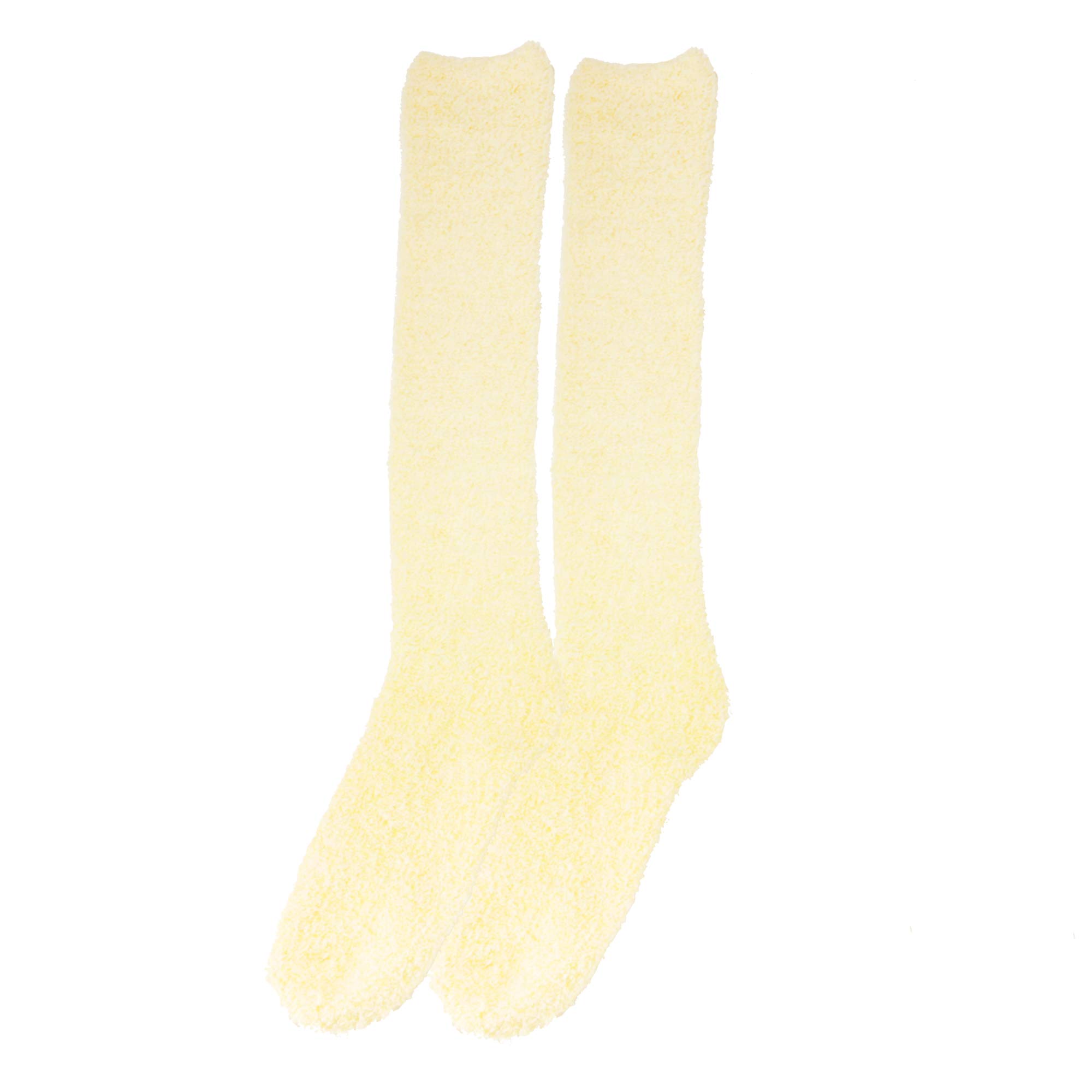 Women's Fuzzy Feather Soft Cozy Knee High Socks - Warm Winter Socks for Women, Ultra Soft Plush Knit Socks - Perfect for Cold Weather, Lounge, Home & Gift Giving