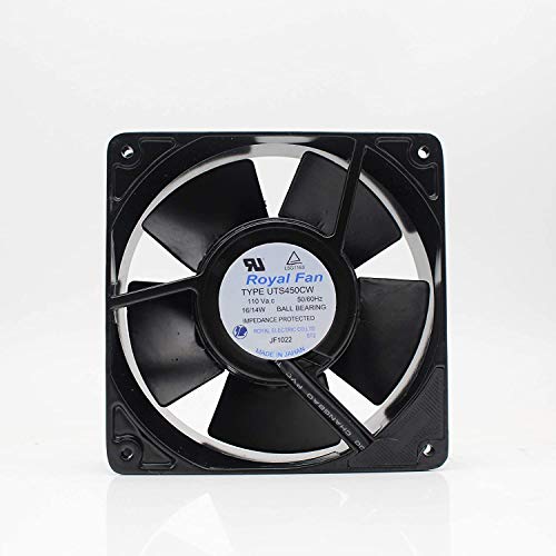 UTS450CW Royal Fan 100V 120mm (12cm) High Speed Cooling Fan - 16W/14W 12038 DC Brushless - Perfect for PC Cooling, Server Racks & Electronics Ventilation