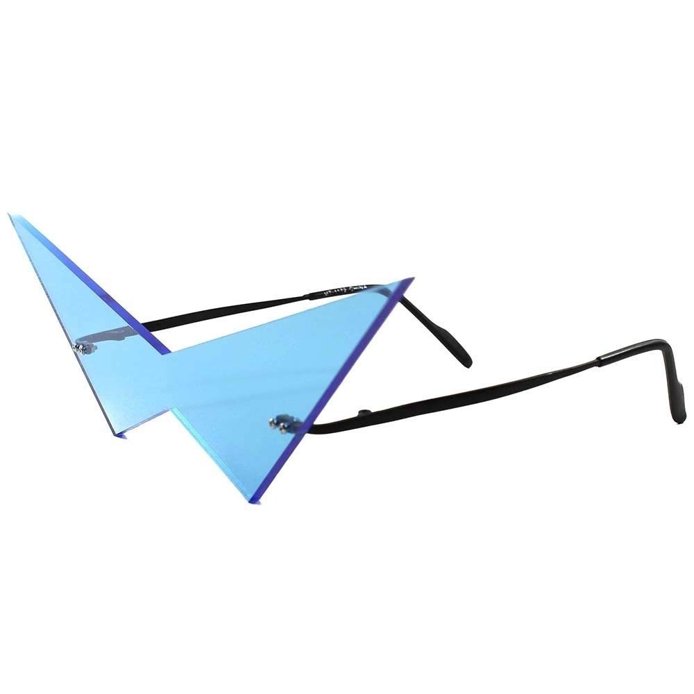 Anime-Inspired Futuristic Comic Cosplay Sunglasses - Pointy Triangle Frame - Perfect for Cosplay, Halloween, and Comic Conventions