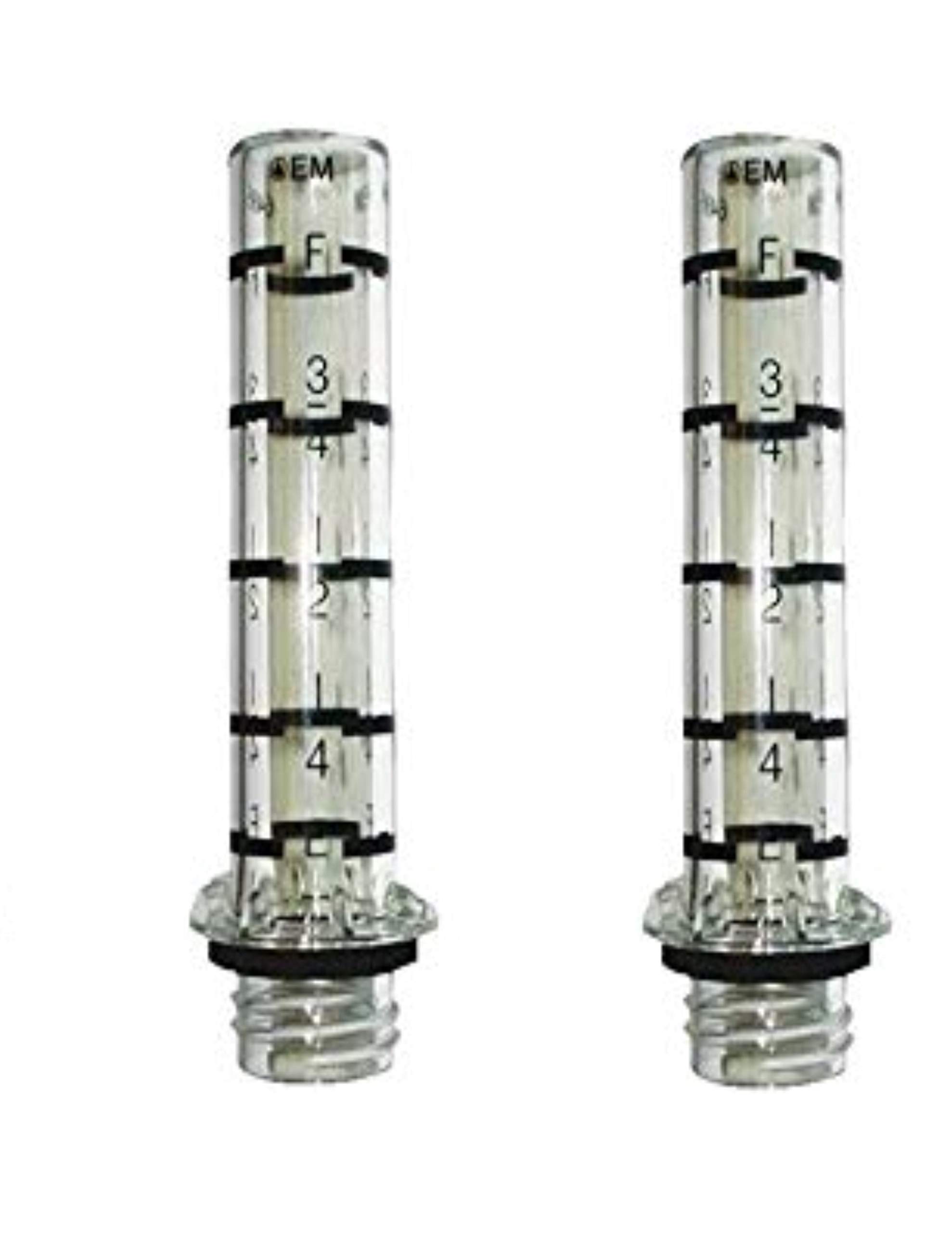 Oil Tank Gauge Vial (2 Pack) - High Precision Oil Level Indicator for Industrial Equipment | Durable & Accurate Measurement for Storage Tanks, Fuel Monitoring, and Machinery Maintenance