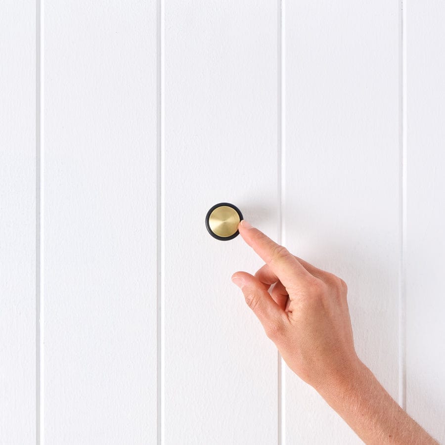 Premium Brushed Brass Door Stopper - Heavy Duty Door Wedge for Home & Office - Perfect for Preventing Door Damage & Enhancing Safety