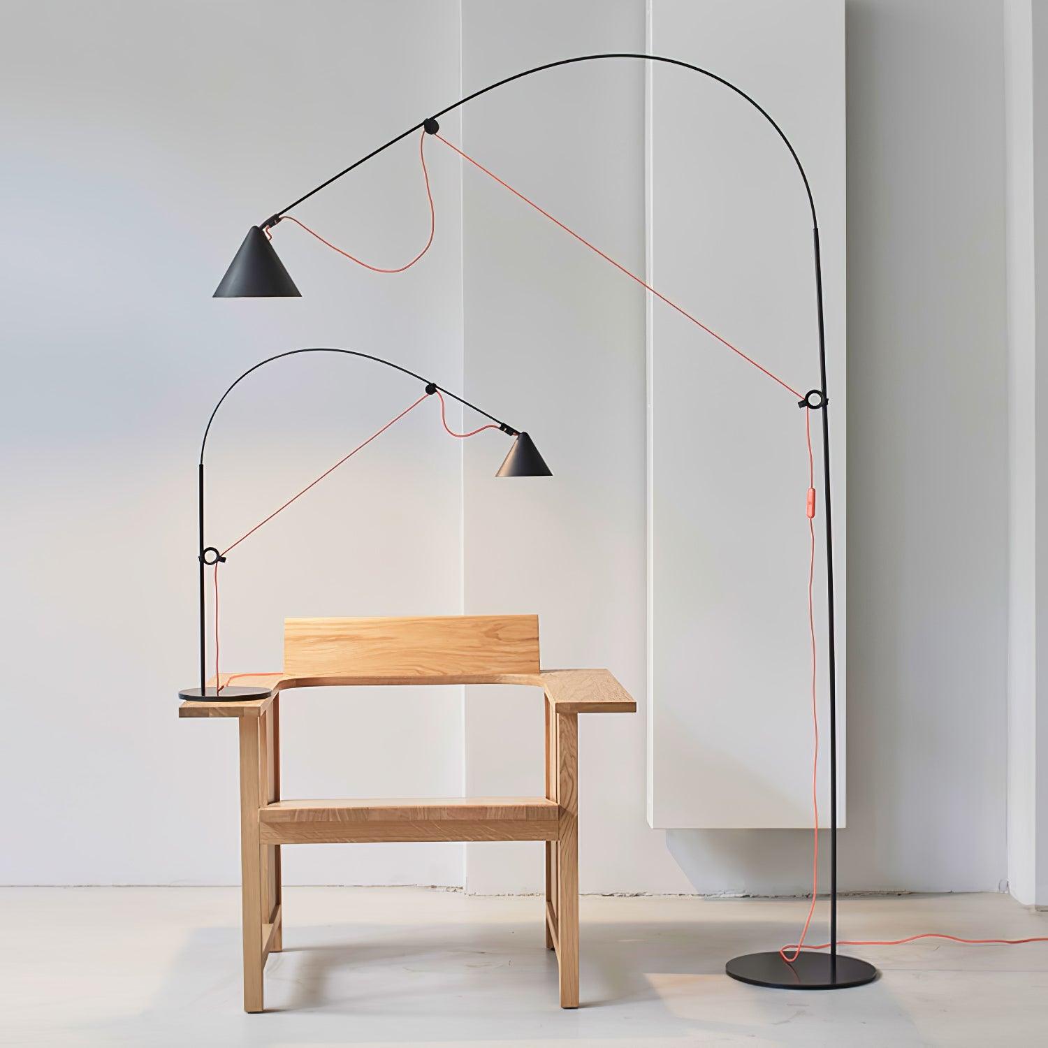 Ensure Black Table Lamp - Modern LED Desk Light for Home Office, Bedroom & Study - Perfect for Reading, Working & Decor