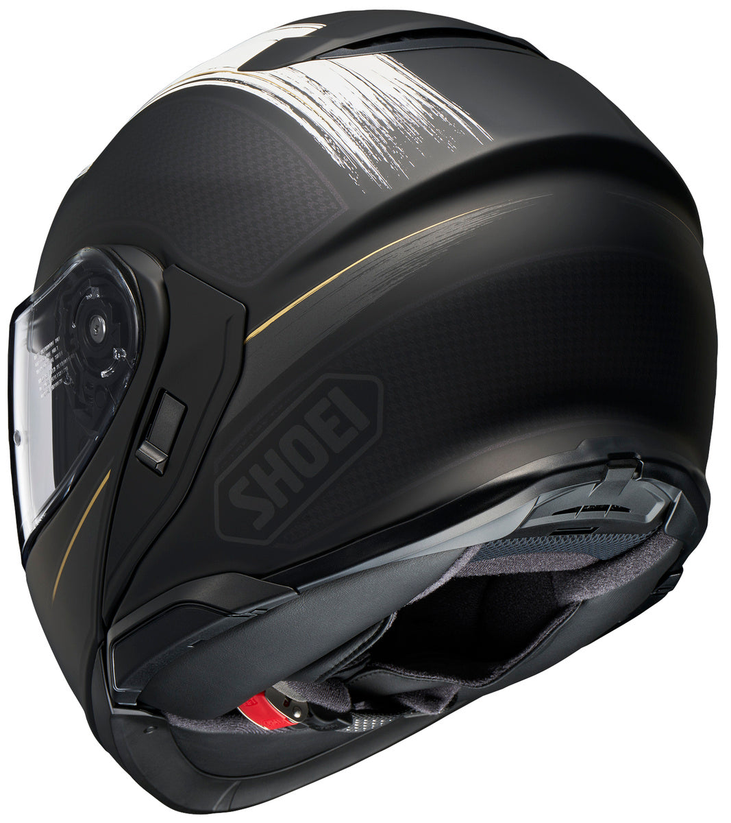 Shoei Neotec 3 Satori Matte Black/White Motorcycle Helmet - Full Face Modular Flip-Up Design for Touring & Commuting
