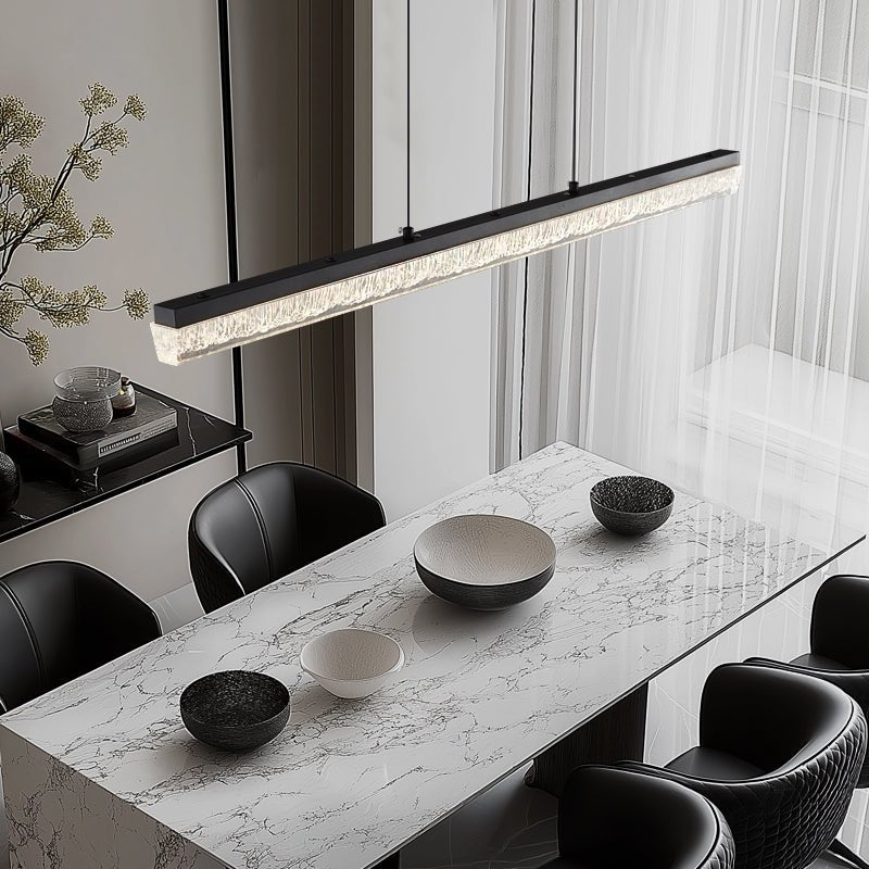 Calyx Island Pendant Light - Modern Glass Hanging Lamp for Kitchen Island, Dining Room & Living Room Lighting
