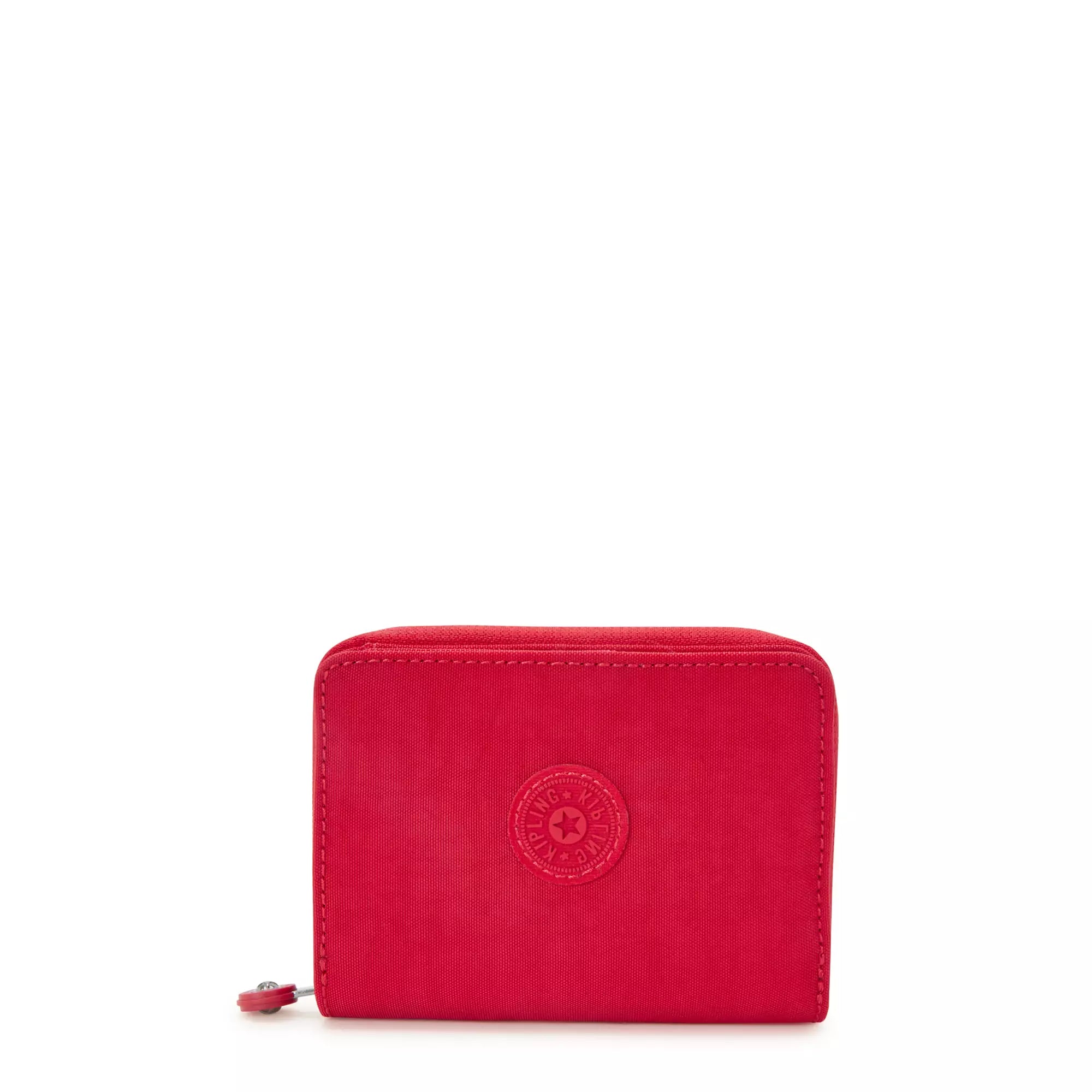 Kipling Money Love Small Wallet - Compact RFID Blocking Wallet for Women, Red Rouge - Perfect for Travel, Shopping & Everyday Use
