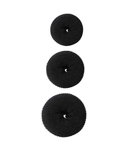 Premium Hair Donut Bun Maker Set of 3 - Professional Hair Accessories for Perfect Buns, Updos & Hairstyles - Ideal for Weddings, Prom, Work & Everyday Styling