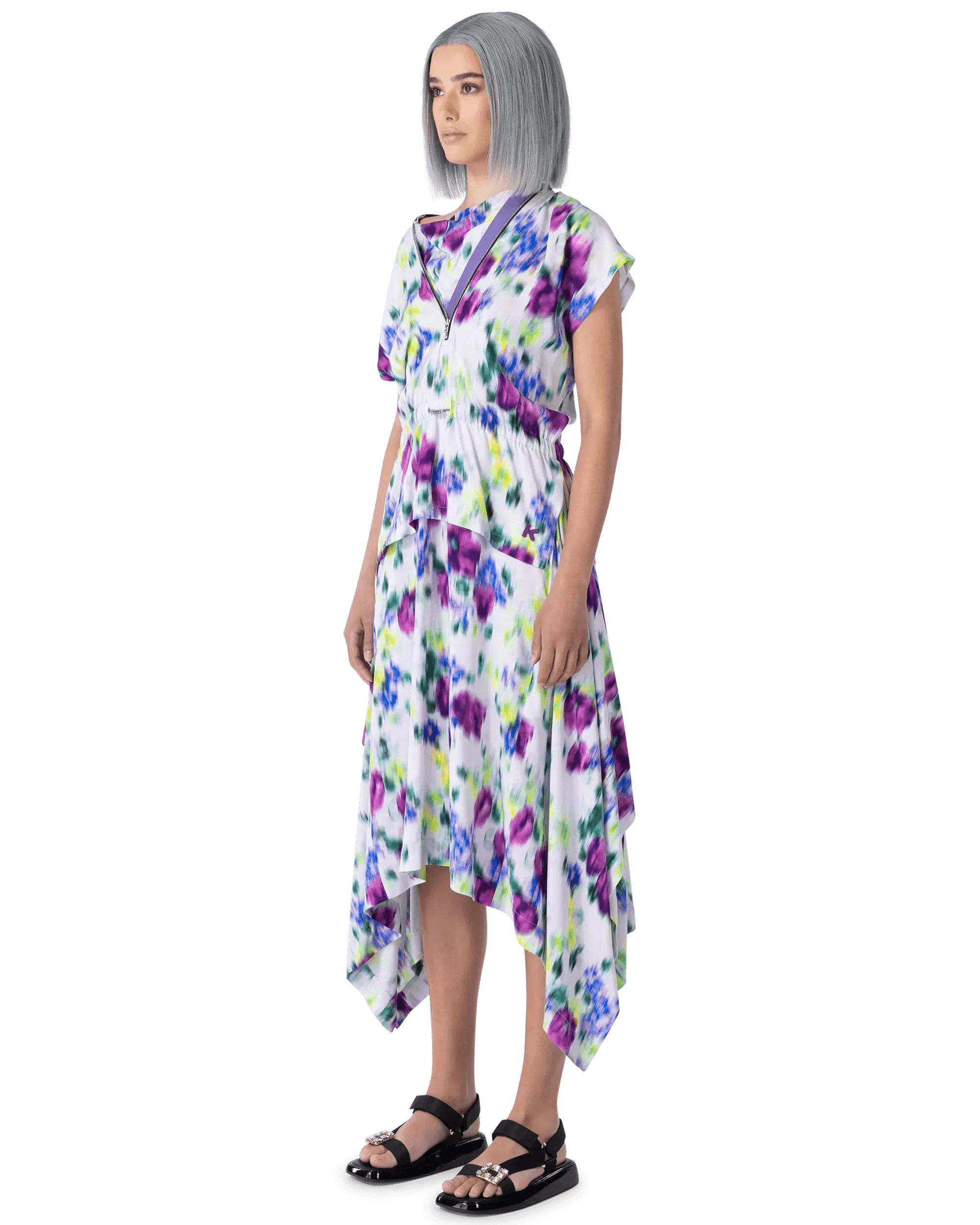 Elegant Floral Print Midi Dress for Women - Summer Casual & Party Wear - Perfect for Garden Parties, Date Nights & Office Outfits