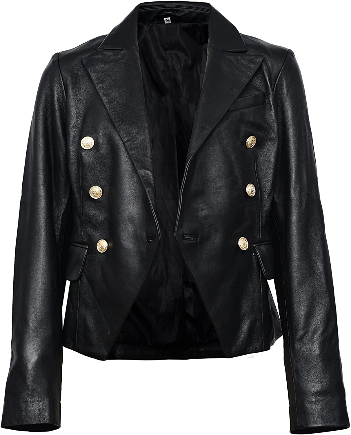 Women's Black Leather Business Coat – Stylish & Professional Office Wear for Women | Perfect for Work, Meetings & Formal Events