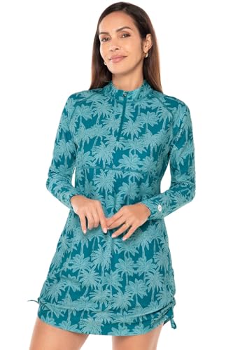 Tahitian Teal Swaying Palms