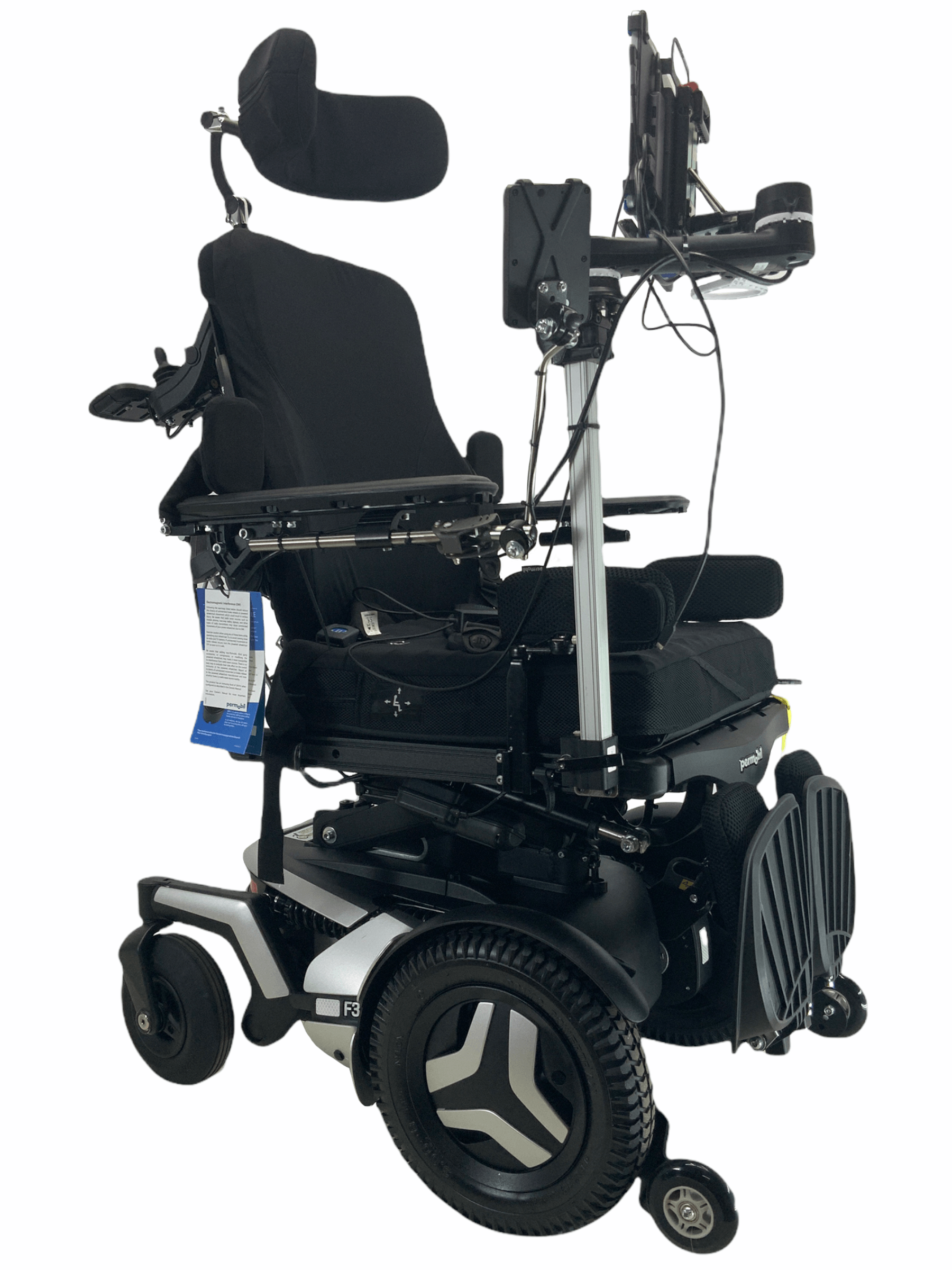 2020 Permobil F3 Rehab Power Wheelchair with Eye Control Technology | Adjustable Seat Elevation, Tilt & Recline | Powered Leg Rests | Low Mileage (6 Miles) | Ideal for Mobility Assistance & Home Healthcare