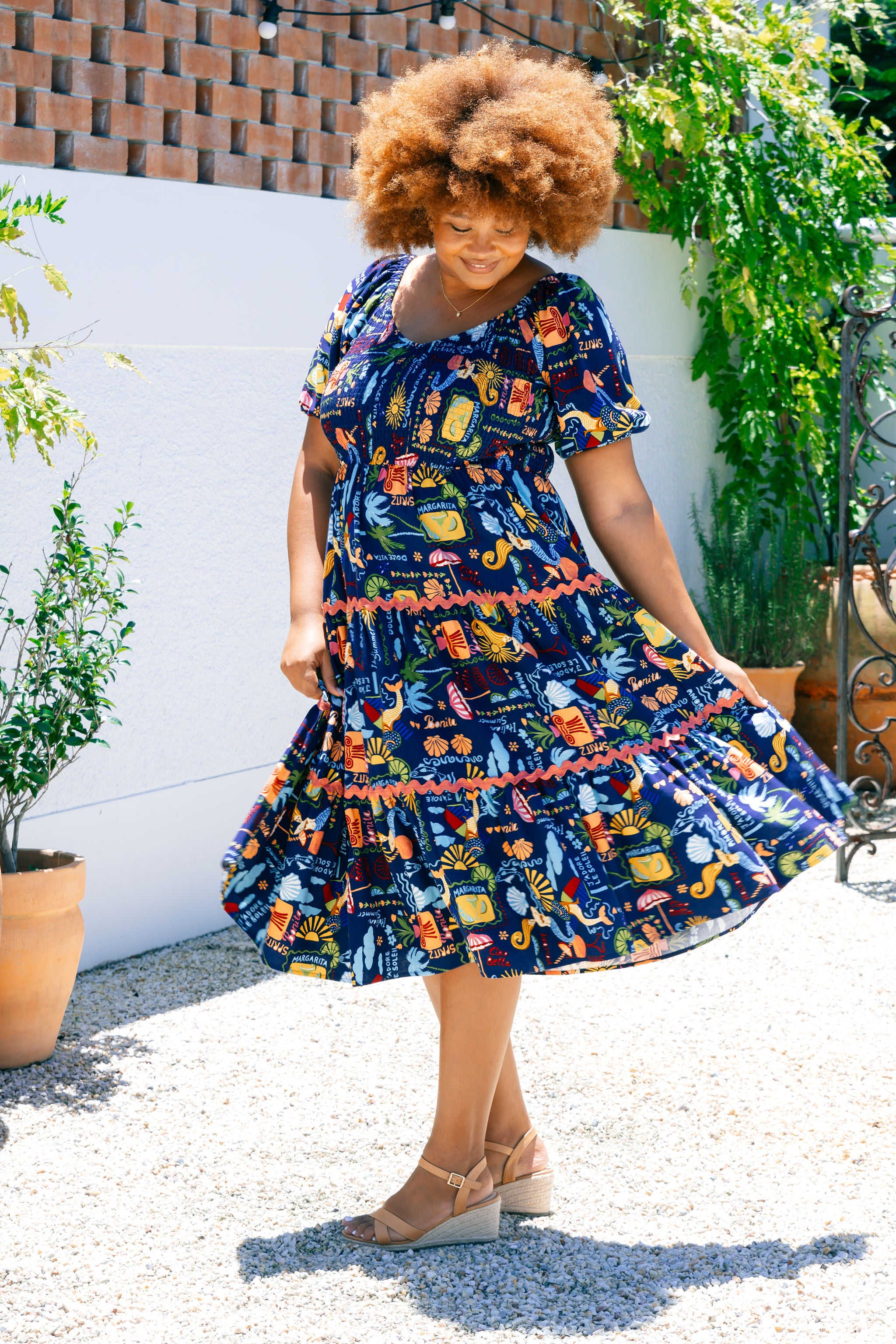 Peri Midi Dress - Flowy Euro Summer Dress for Women | Perfect for Beach Vacations, Date Nights & Summer Parties