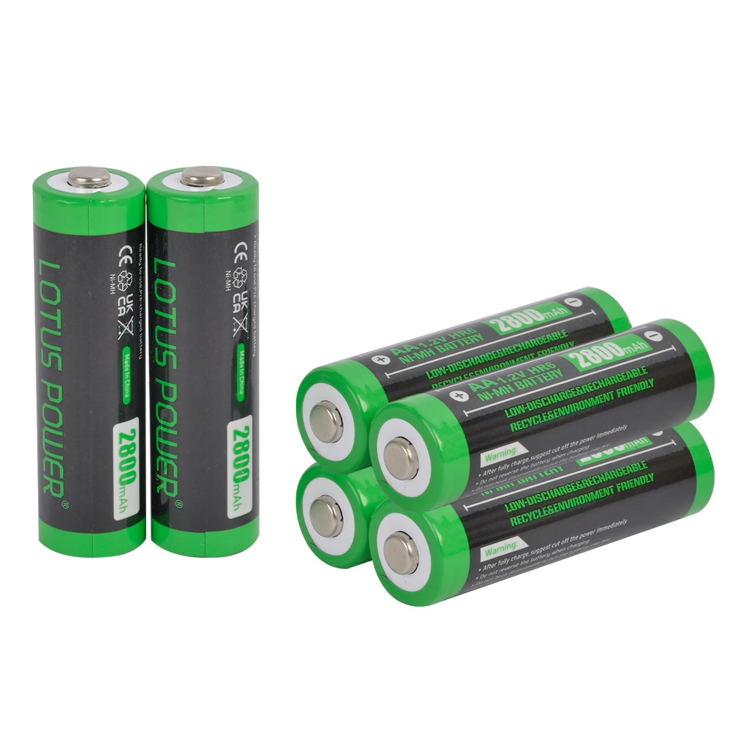 LOTUS POWER Universal 4-Slot LCD NiMH Battery Charger for AA AAA Rechargeable Batteries - Fast Charging for Digital Cameras, Game Controllers & Electronics (US6AA)