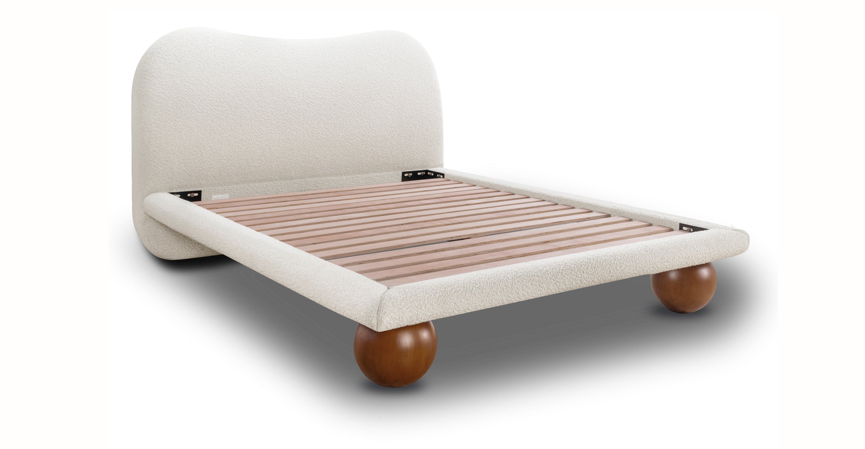 Orbit Queen Size Bed Frame - Sturdy Metal Platform Bed with Noise-Free Support, Easy Assembly - Perfect for Master Bedrooms, Guest Rooms & Small Spaces