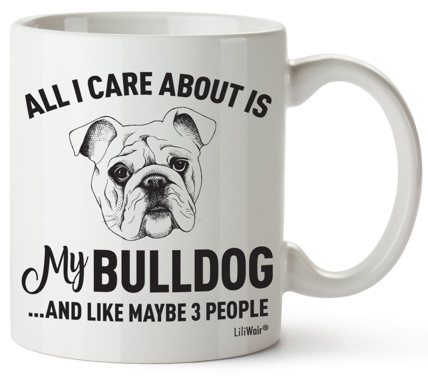 Funny Bulldog Mom Coffee Mug - Best Gift for Dog Lovers, Christmas, Birthday (Men/Women) - Cute Home Decor & Coffee Accessories - Perfect for Bulldog Owners, Office Use & Cozy Mornings