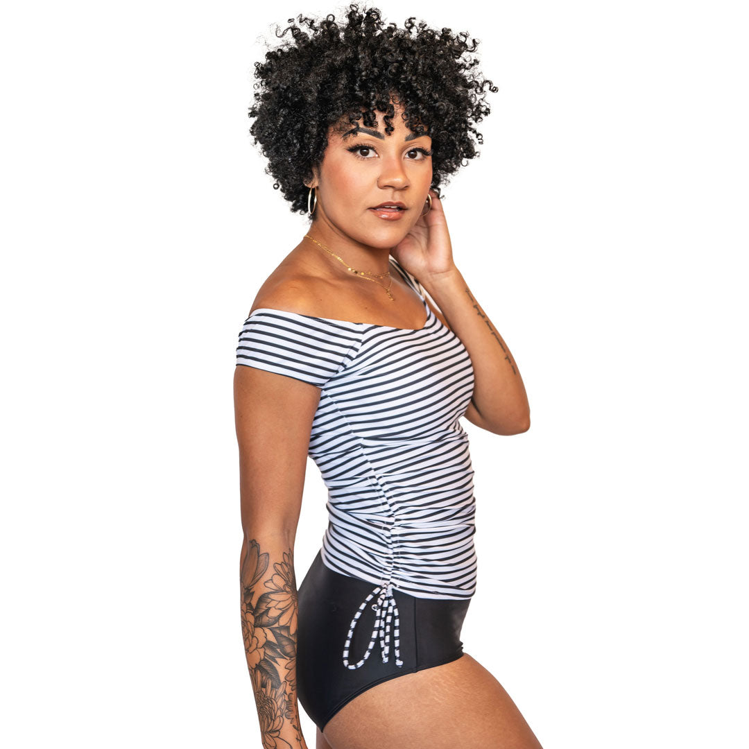 Bardot Women's Long Tankini Top - Stylish Swimwear for Pool, Beach & Vacation | High-Quality Bathing Suit for Summer & Swim Season