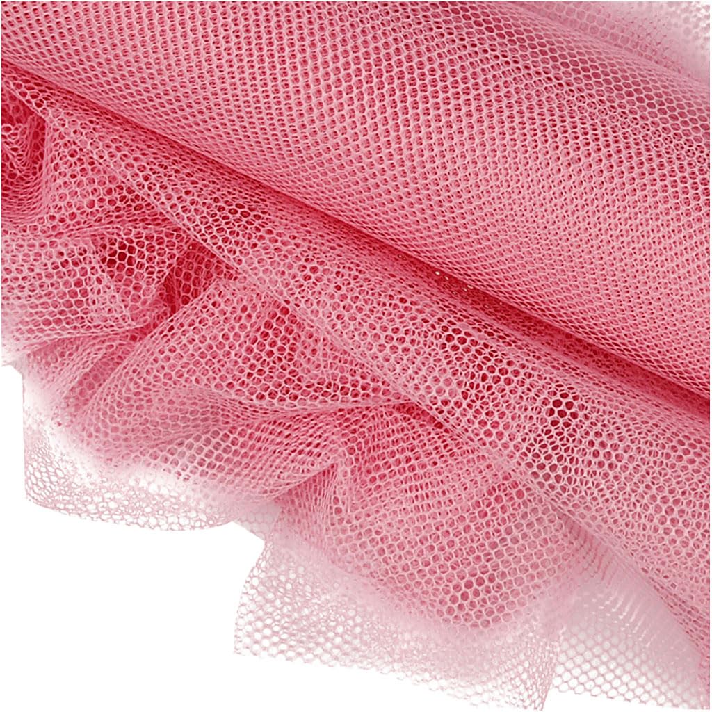 50cm Wide Rose Tulle Fabric - 5 Meters for Wedding Decorations, Party Backdrops & DIY Crafts