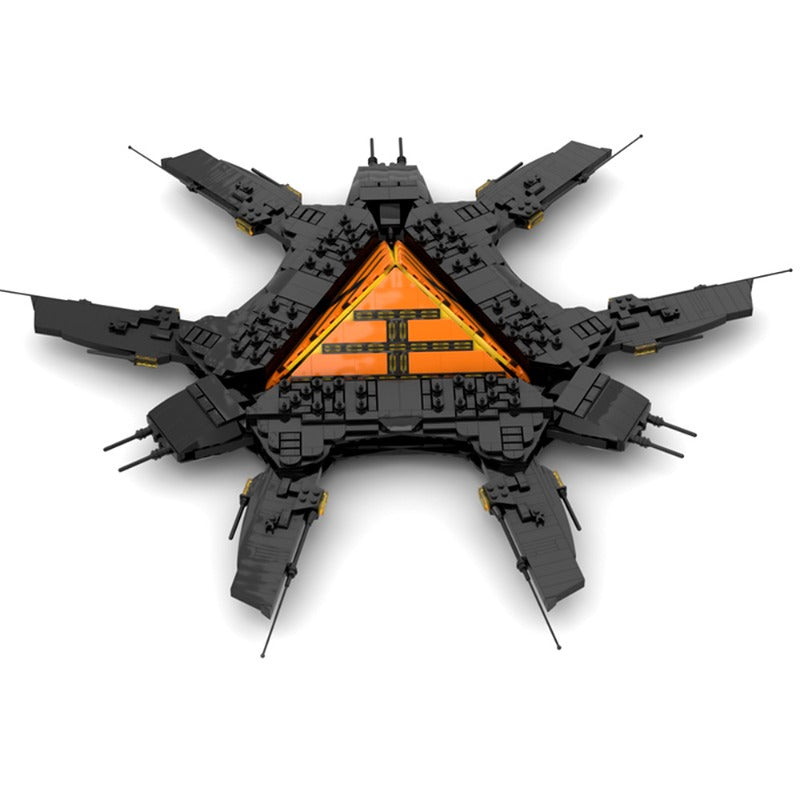 2175PCS MOC-128807 Apophis' Mothership Building Blocks Set - Gobricks Version | Creative Spacecraft Model for Adults & Teens | Perfect for Sci-Fi Fans, Home Display & Gift Giving