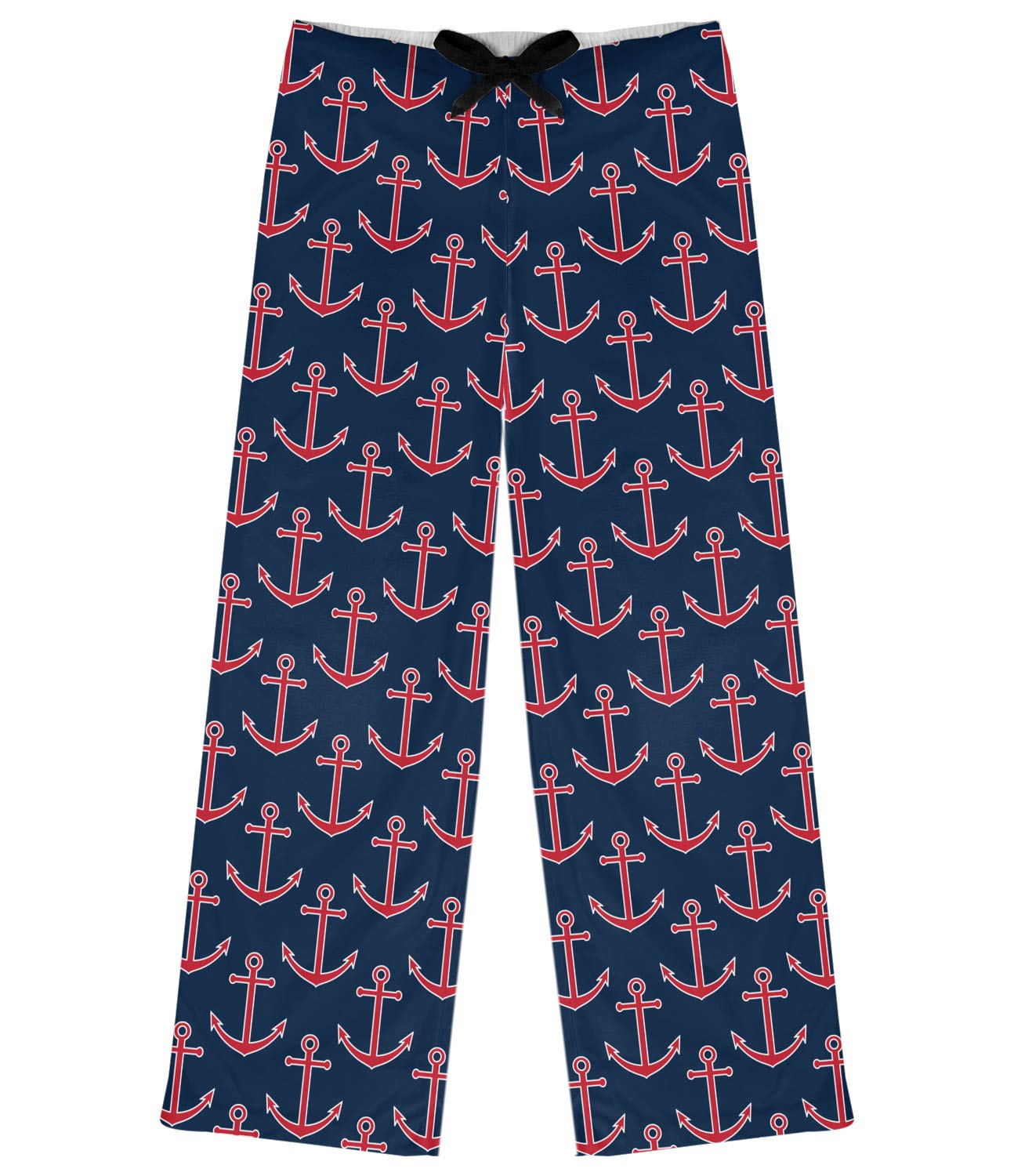 Women's Cozy Pajama Pants with All Anchors Print - Soft Sleepwear Lounge Pants for Women - Perfect for Sleeping, Lounging & Relaxing at Home