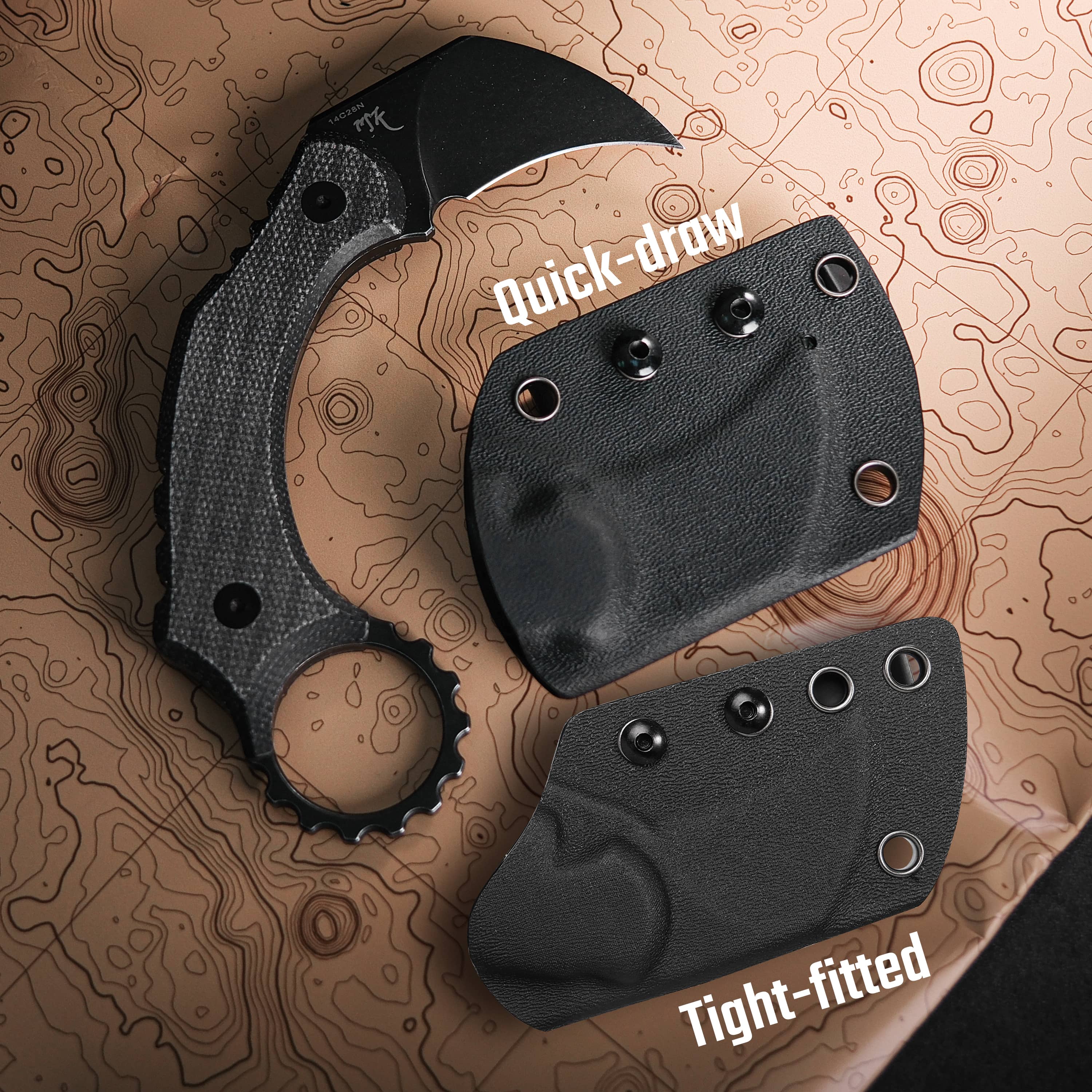 Dirty Girl Karambit Knife - 1.88