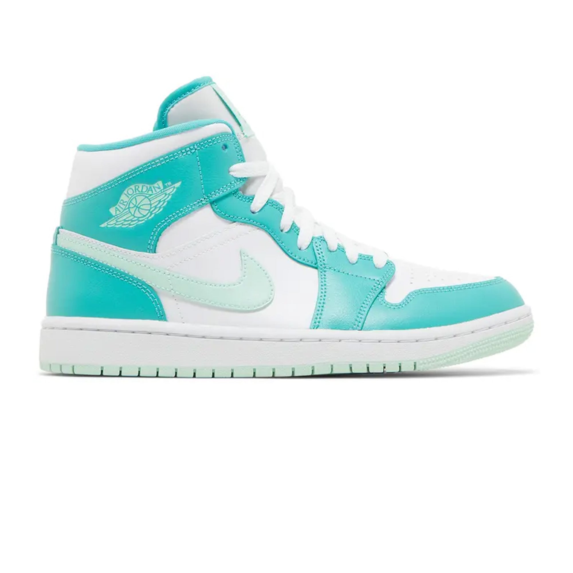 Air Jordan 1 Mid 'Washed Teal' Women's Basketball Shoes (2022) - Comfortable Sneakers for Casual Wear, Street Fashion & Sports