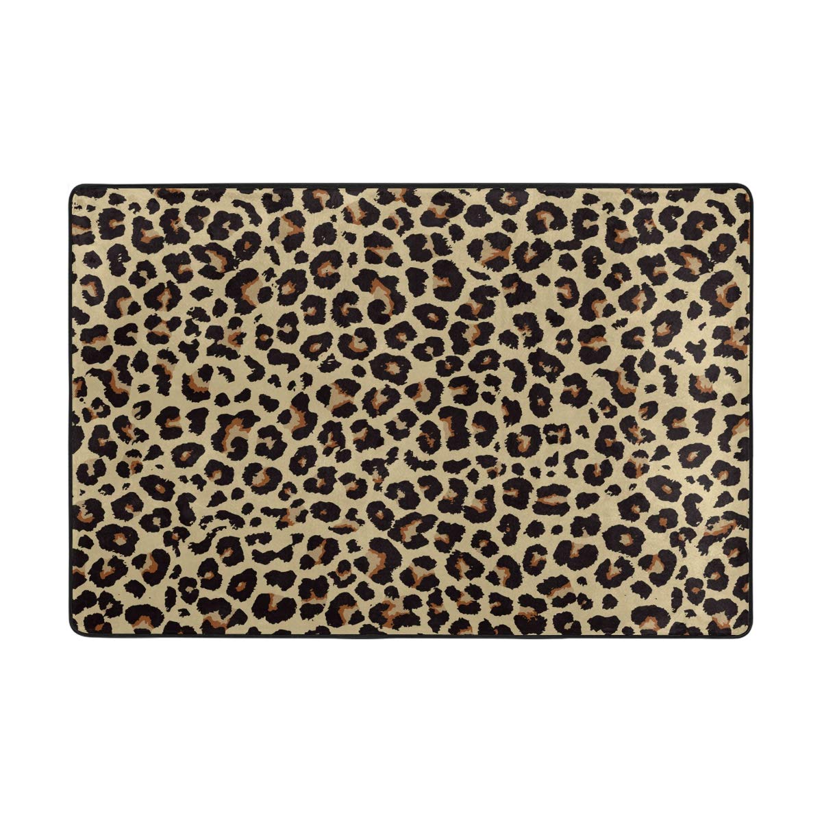 ALAZA Cheetah Leopard Print Non-Slip Doormat - 24x36 Inch Indoor/Outdoor Entrance Mat, Soft Washable Bath Floor Rug for Home, Office, or Apartment - Perfect for Front Door, Patio, or Bathroom Decor