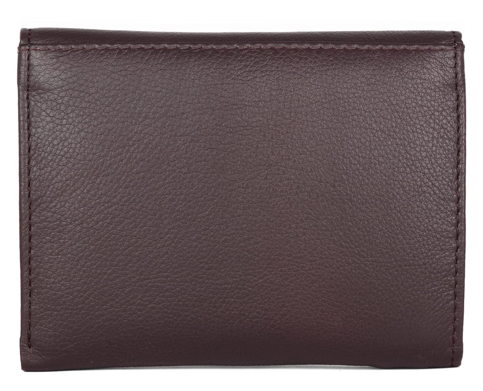 J. Wilson London Women's RFID Blocking Leather Wallet with Zip Pocket - Stylish Designer Purse for Credit Cards & Cash - Perfect for Travel, Shopping & Everyday Use (Brown)