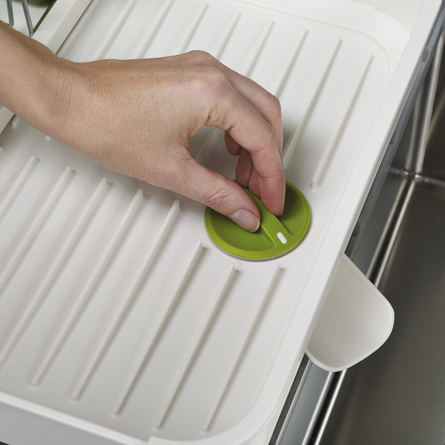 Stainless Steel Extendable Dish Rack - Adjustable Kitchen Counter Drying Rack for Plates, Bowls & Utensils - Space Saving Solution for Small Kitchens & Apartments - Perfect for Dishwashing, Drying & Organizing