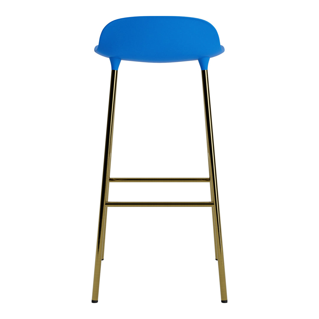 Modern Metal Bar Stools with Form Design - Adjustable Height Counter Stools for Kitchen, Dining & Home Bar - Industrial Style Seating for Restaurants & Cafes
