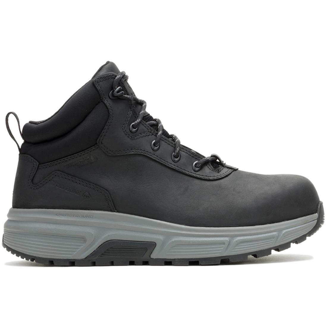 Ride Wedge EnergyBound 6 CarbonMax Work Boots for Men - Black Safety Shoes for Construction, Oil Rig & Heavy Duty Work - Non-Slip, Waterproof & Comfortable Work Boots