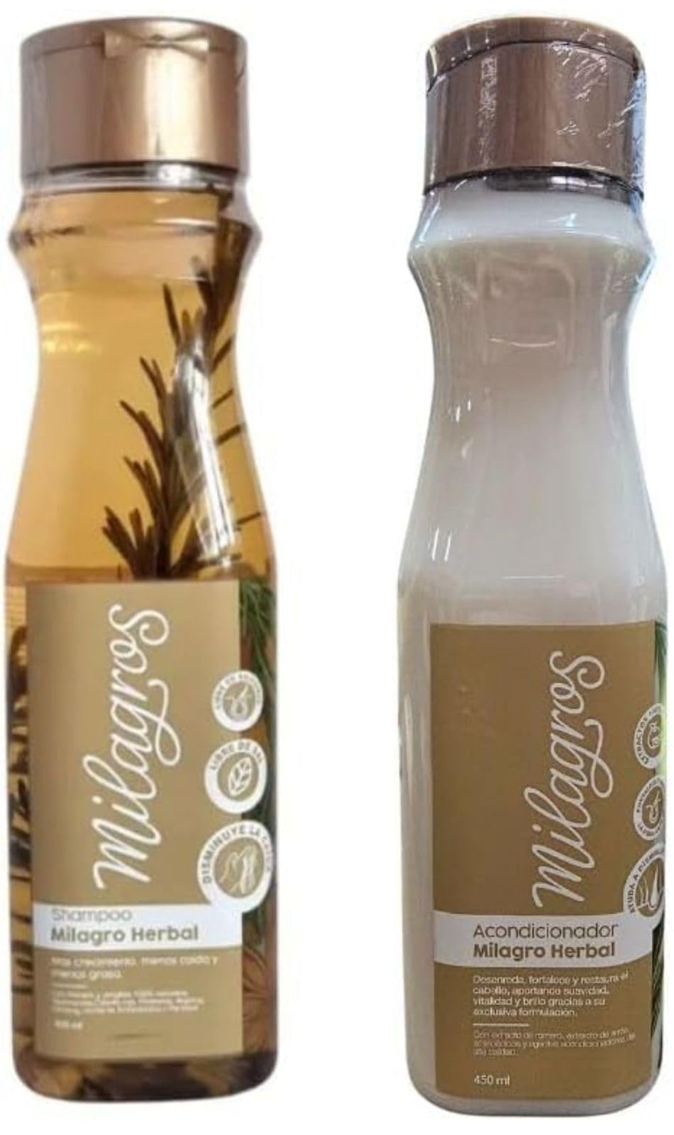 Milagro Herbal Hair Care Kit - Paraben-Free Shampoo, Conditioner & Toner Set (3 Pack) with Rosemary & Rice Extracts for All Hair Types - 44 Fl Oz - Perfect for Daily Hair Nourishment & Scalp Care