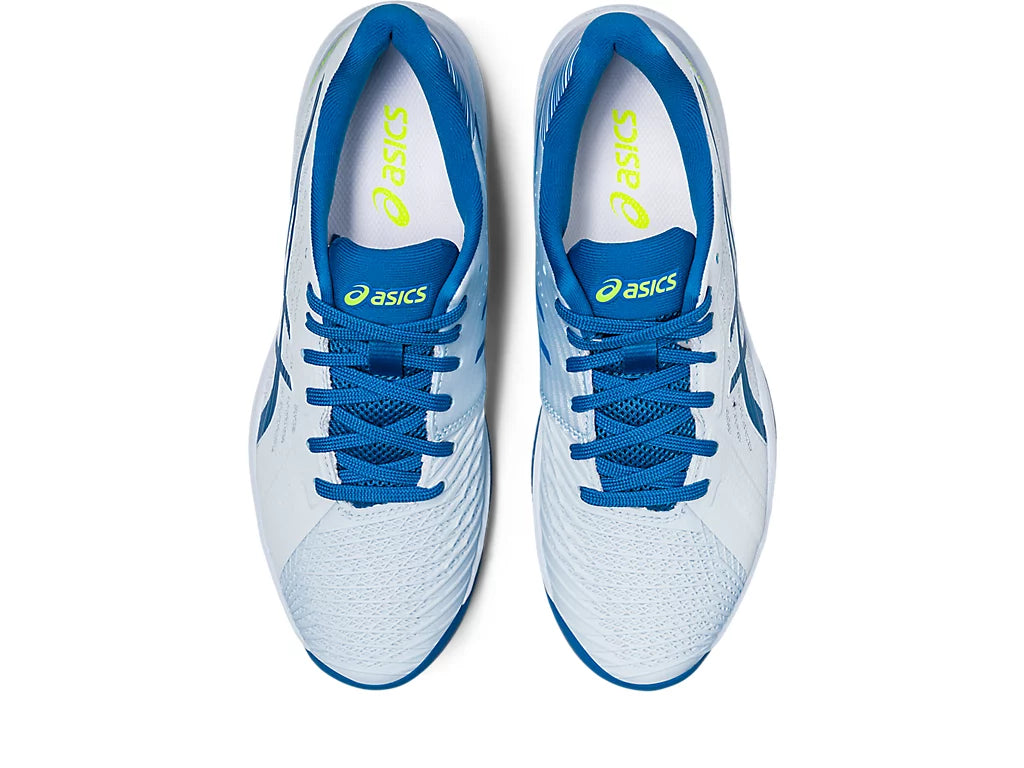 Asics Women's Solution Swift FF Tennis Shoes - Sky/Reborn Blue - Lightweight & Breathable for Competitive Play - Perfect for Court Matches & Training Sessions