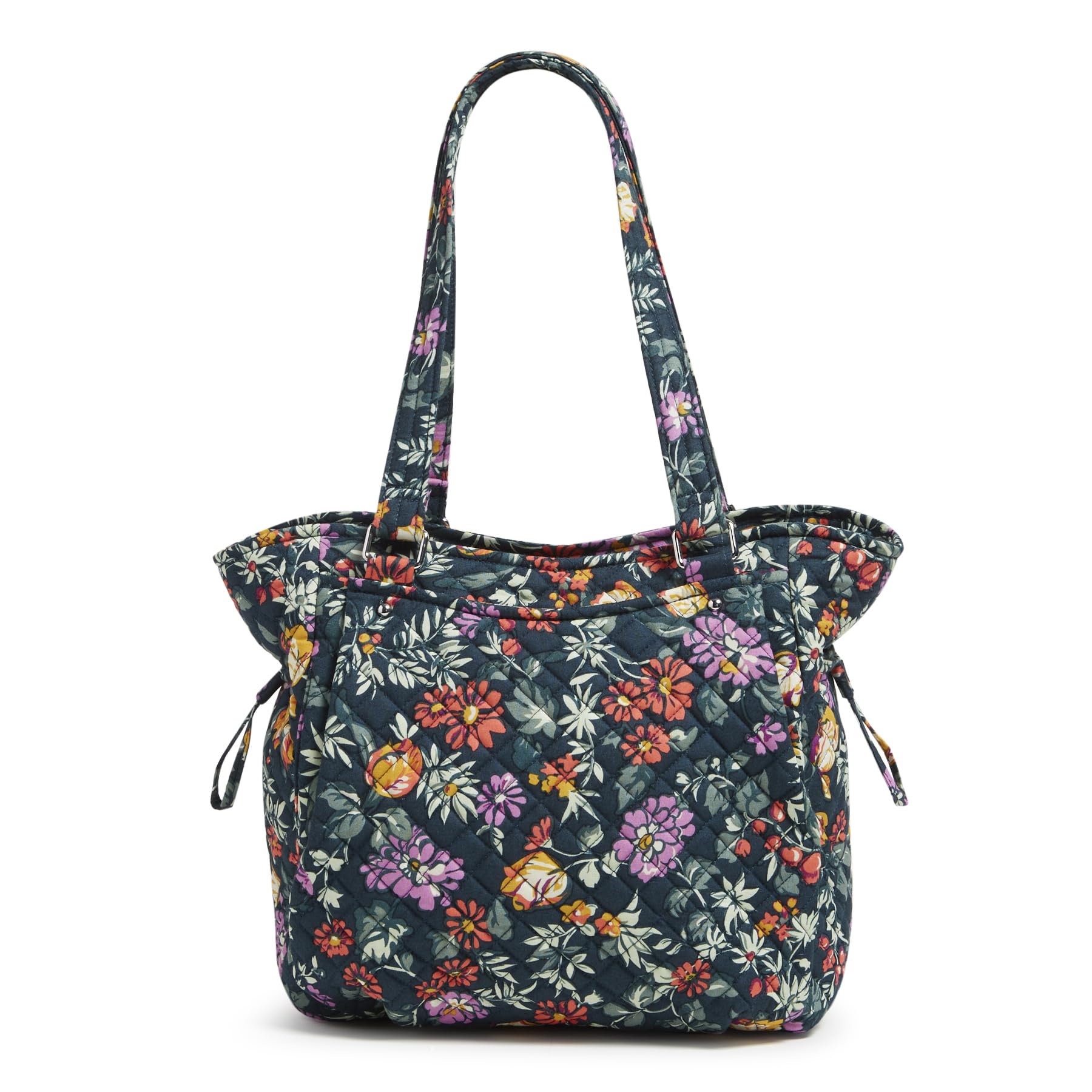 Vera Bradley Women's Cotton Glenna Satchel Purse - Stylish Crossbody Handbag for Work, Travel & Everyday Use